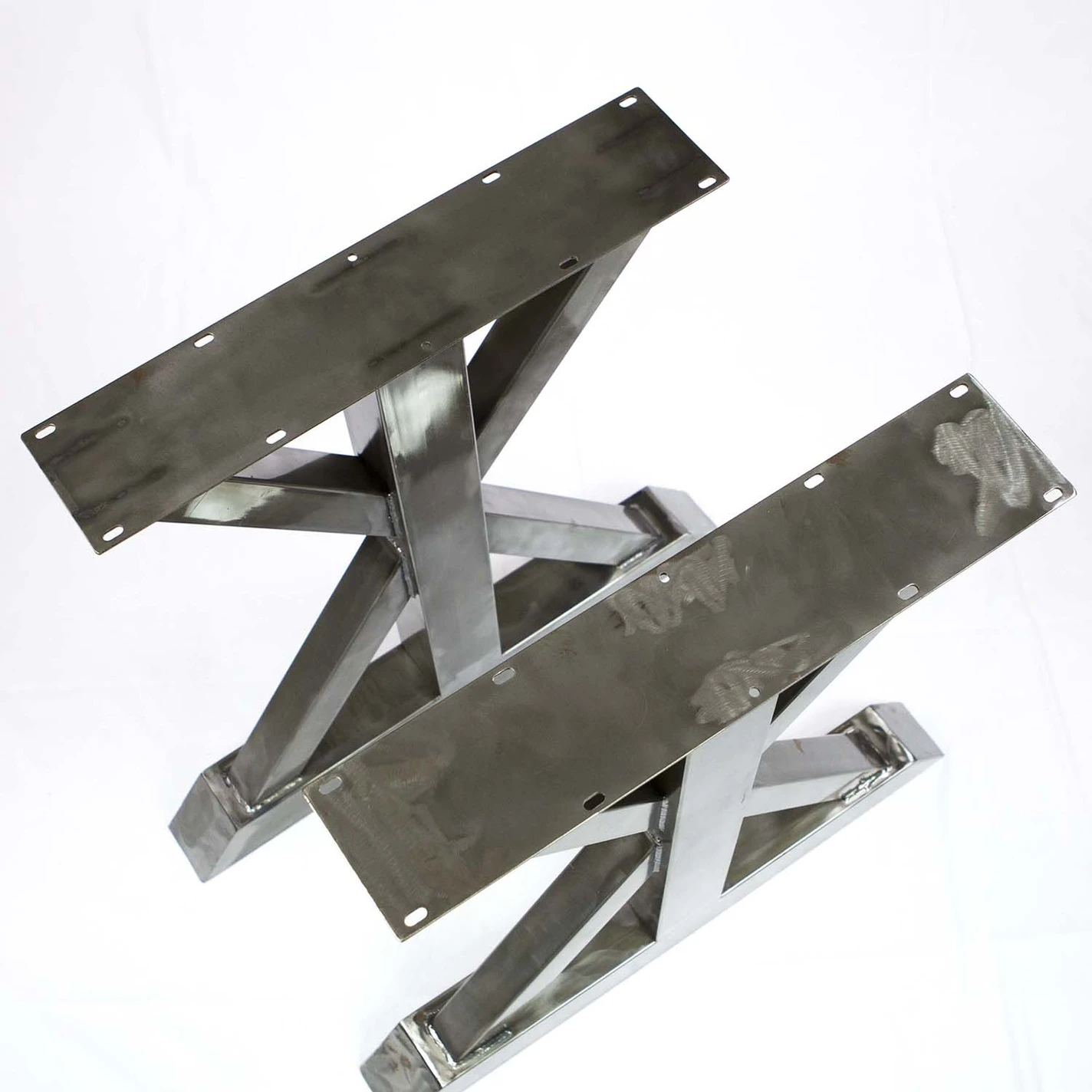 SS510 Trestle Dining Table Legs (For heavy table tops), 1 Pair, 71cm x 56cm