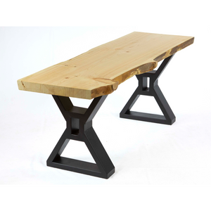 SS700 Farmhouse X-Shaped Bench/Coffee Table Legs, 1 Pair