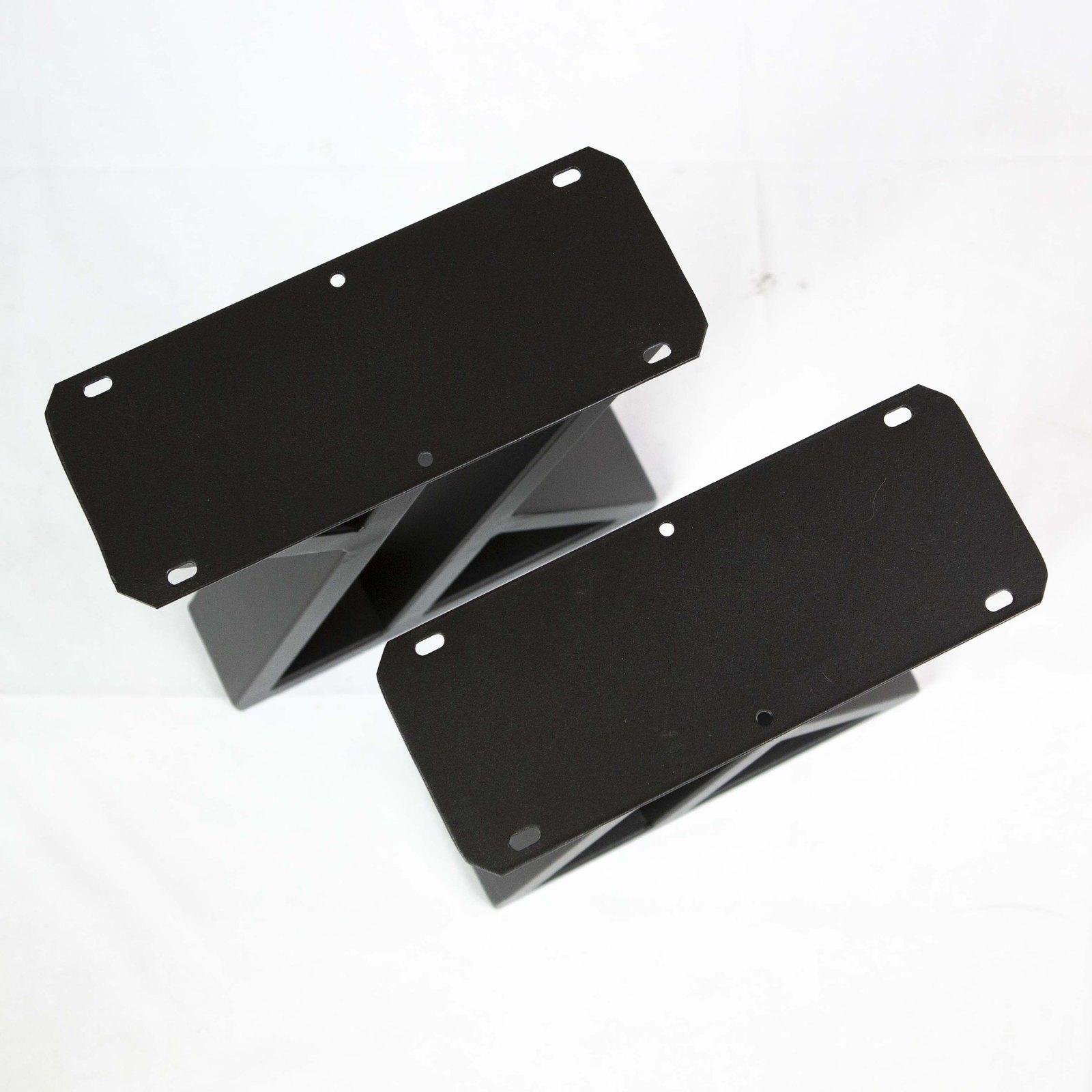 SS1100 Double-Z Bench Legs, Black Powder Coated, 1 Pair