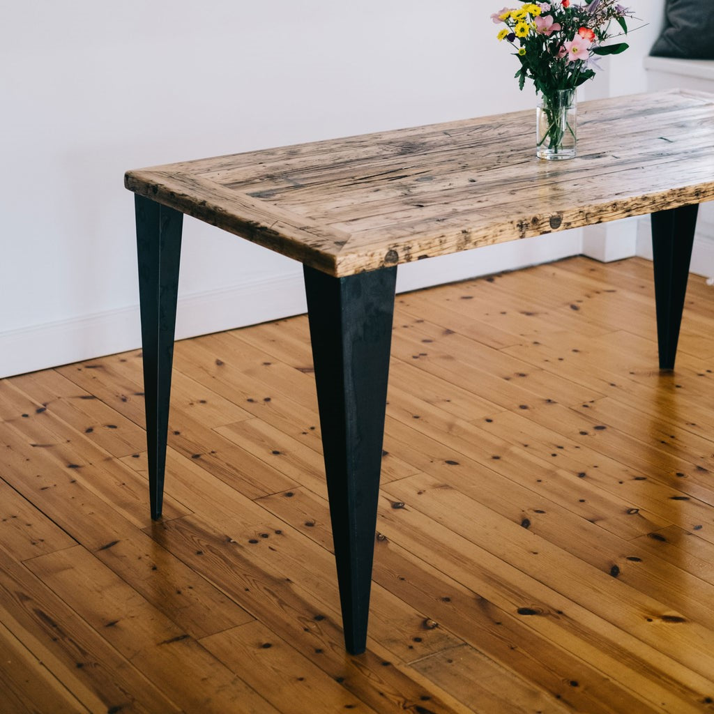 G800412-A-41cm Cone Coffee Table Legs, Black Powder Coated, Set/4