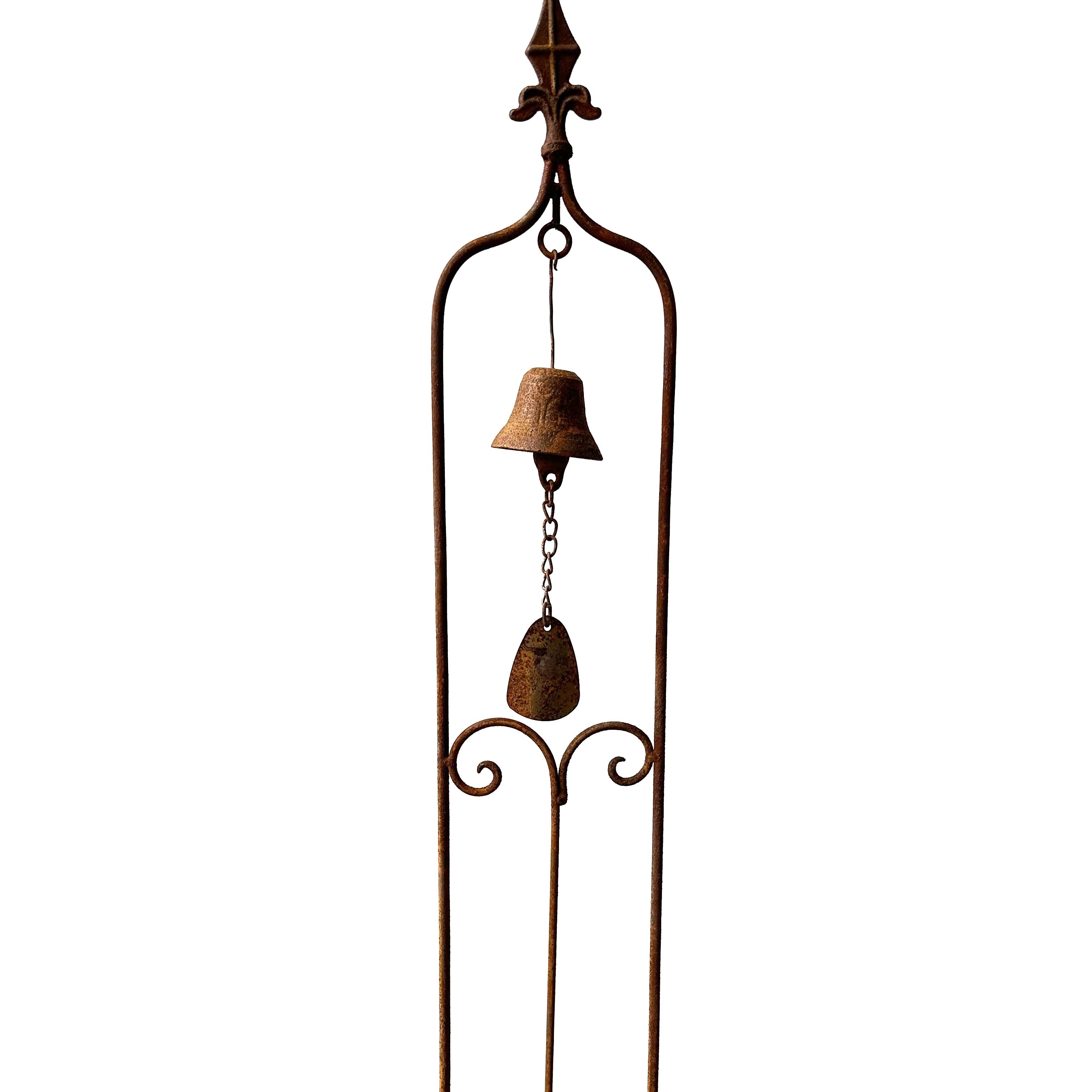 W3544 - Trellis with single bell - Natural Rusted