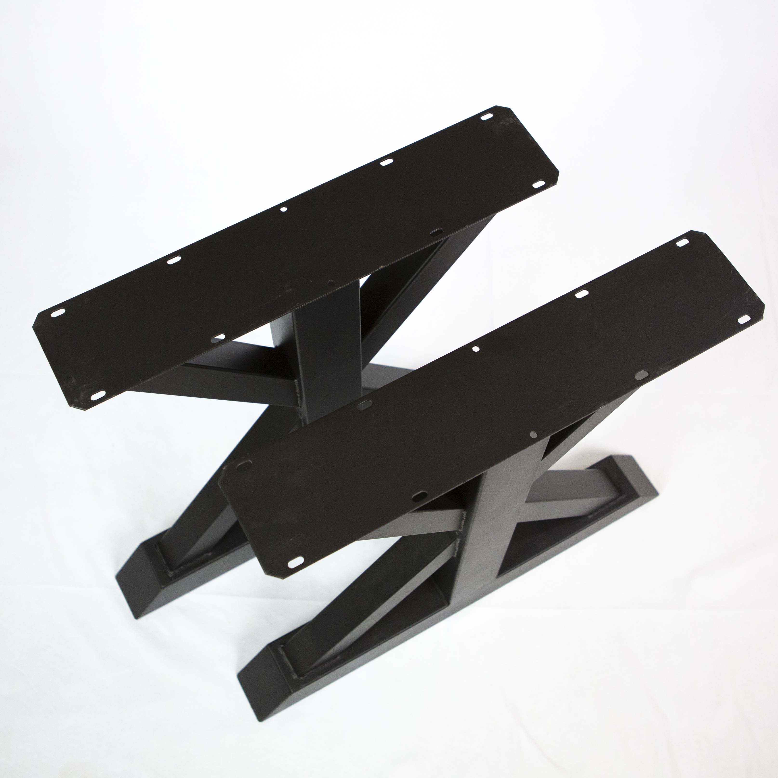 SS510 Trestle Dining Table Legs (For heavy table tops), 1 Pair, 71cm x 56cm