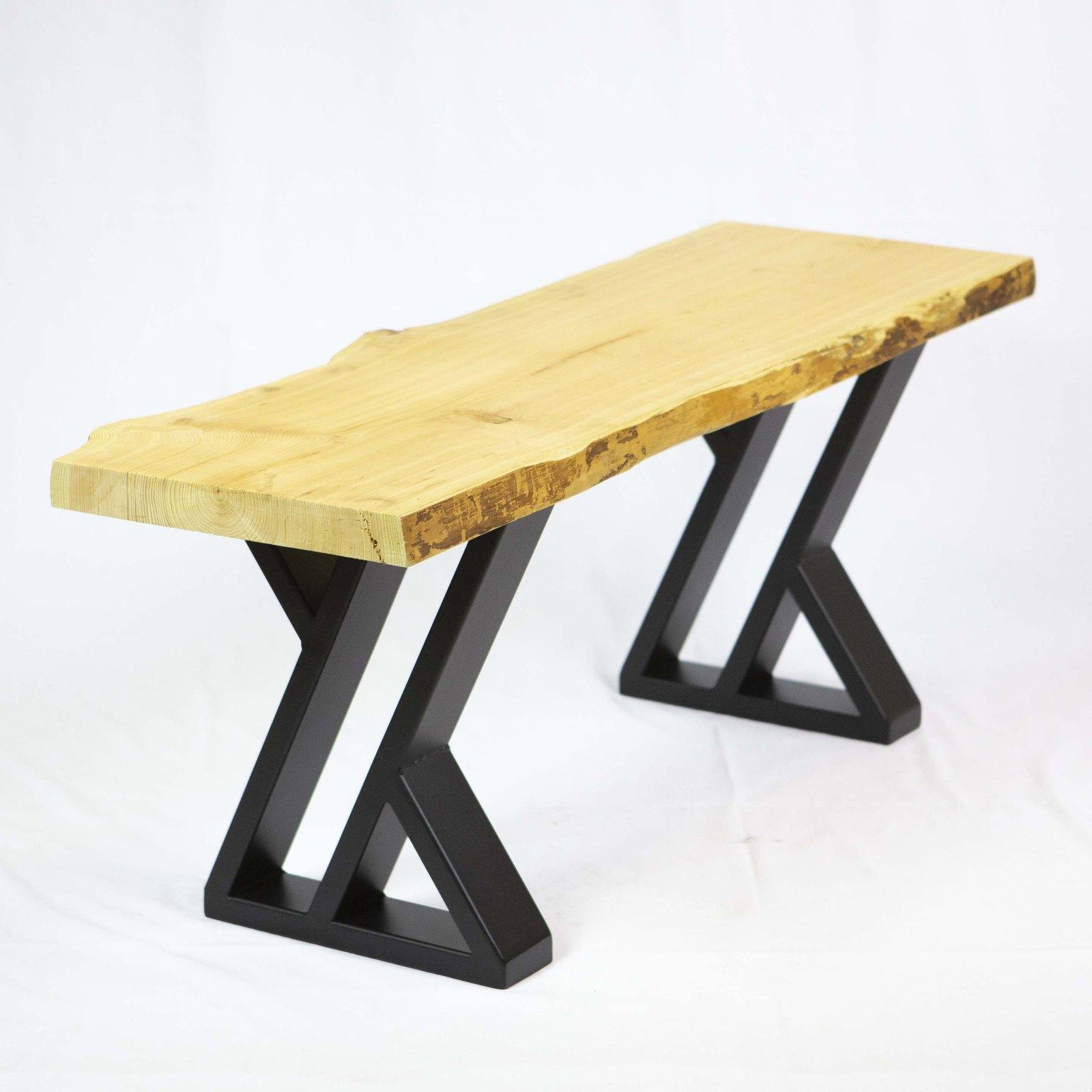 SS1100 Double-Z Bench Legs, Black Powder Coated, 1 Pair