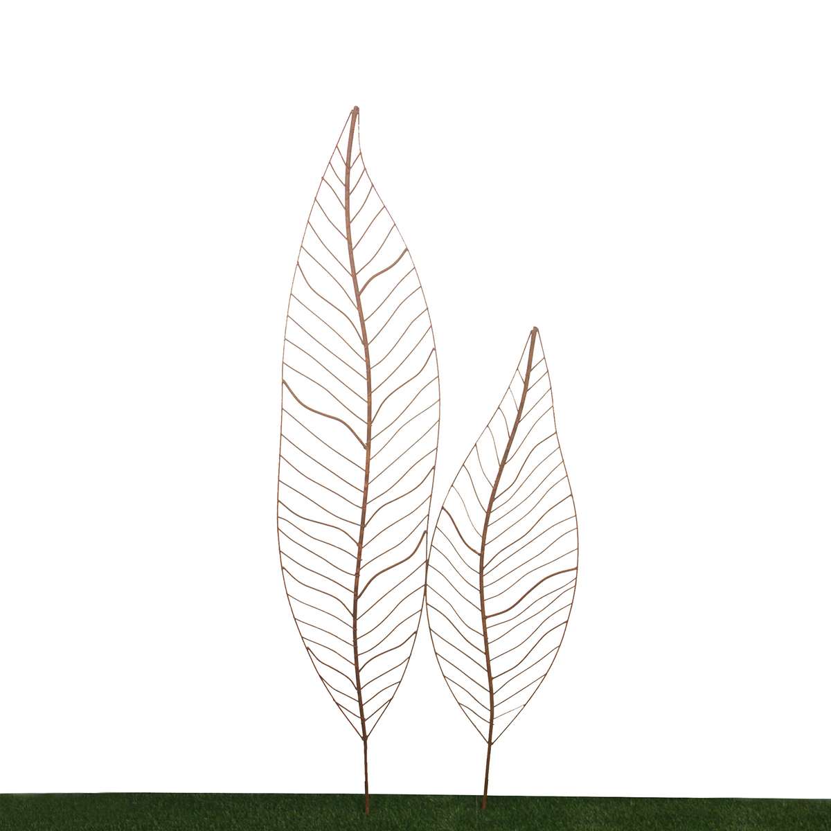 W4084 - Narrow Leaves - Natural Rusted - Pack of 3 leaves