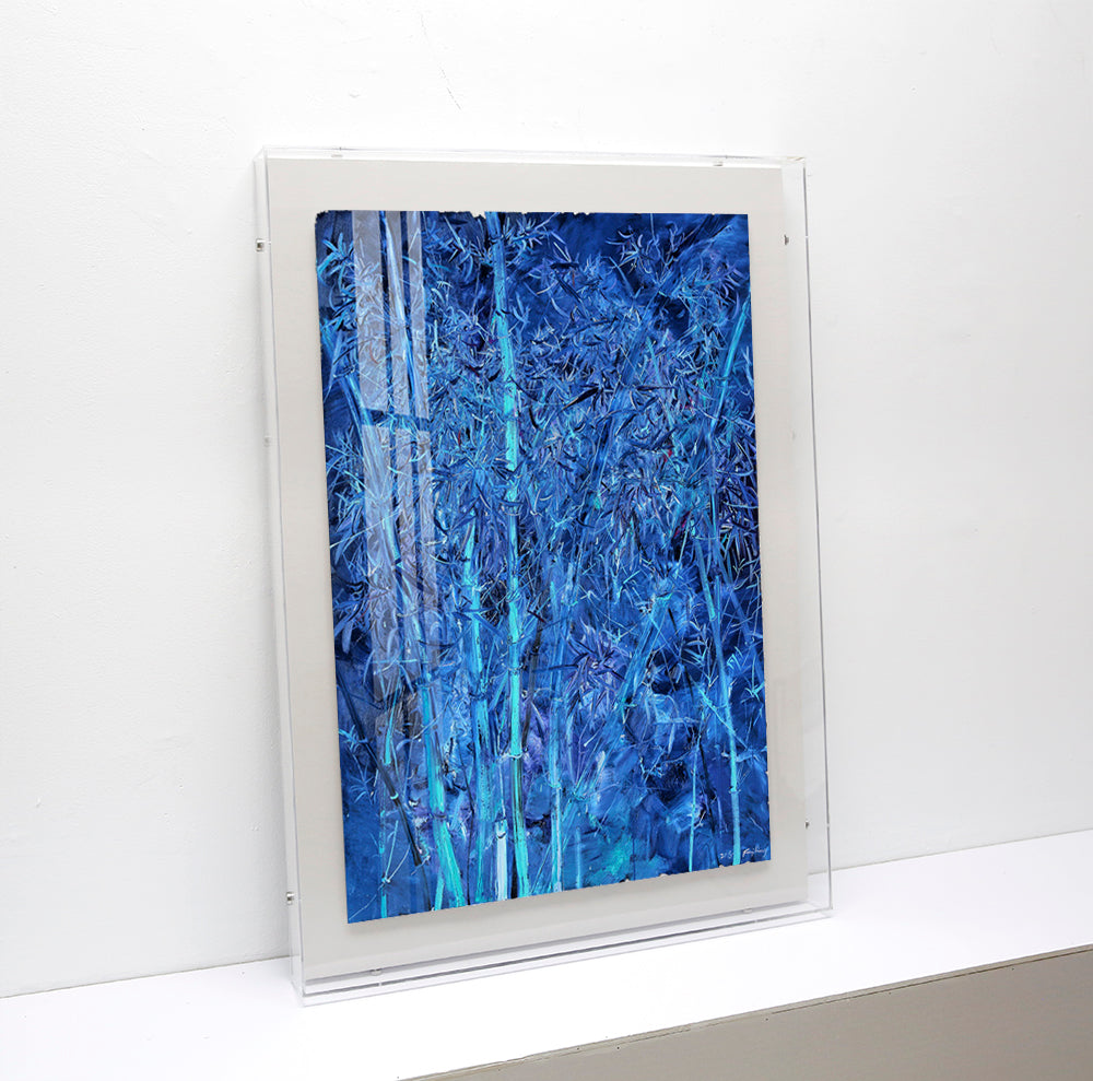Blue Bamboo Forest 3D Wall Art AABA0025A - 80*120CM