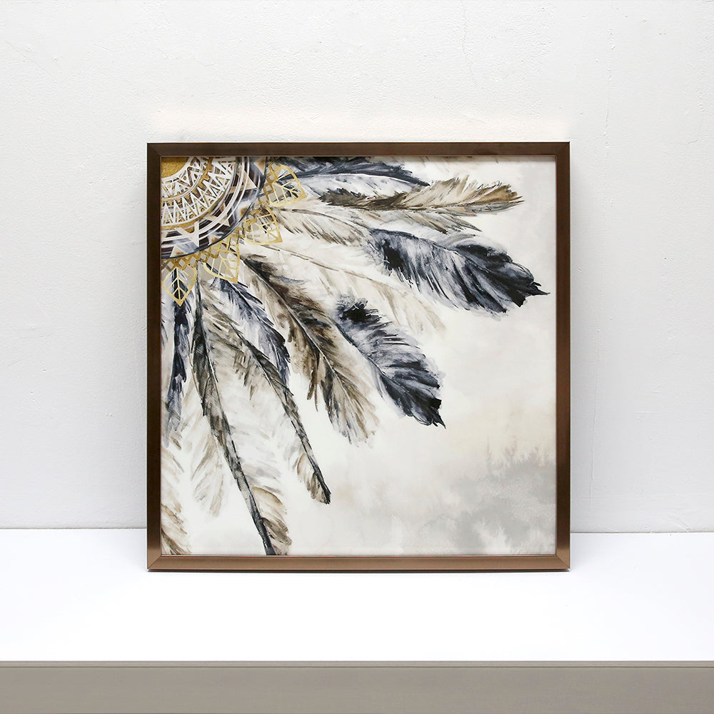 Feathers II Wall art ARDK1007B - 60*60cm