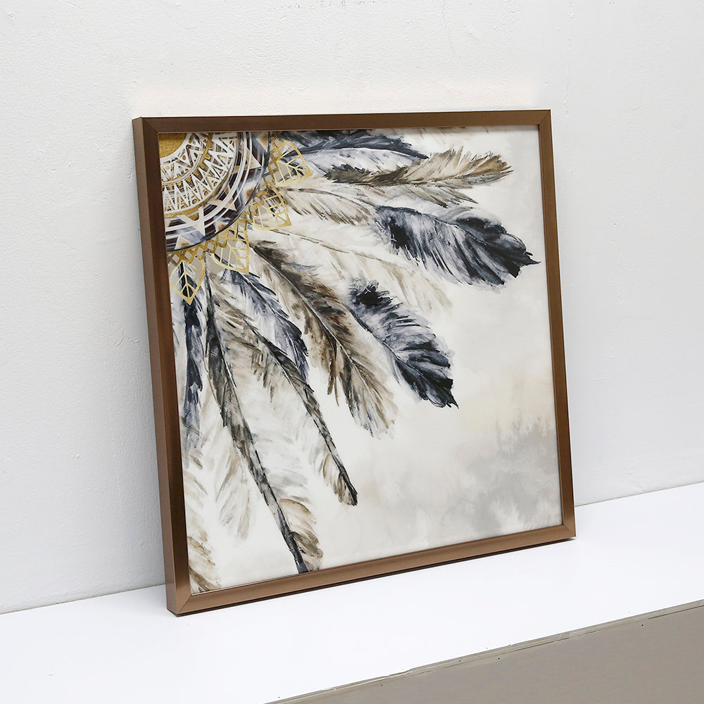 Feathers II Wall art ARDK1007B - 60*60cm