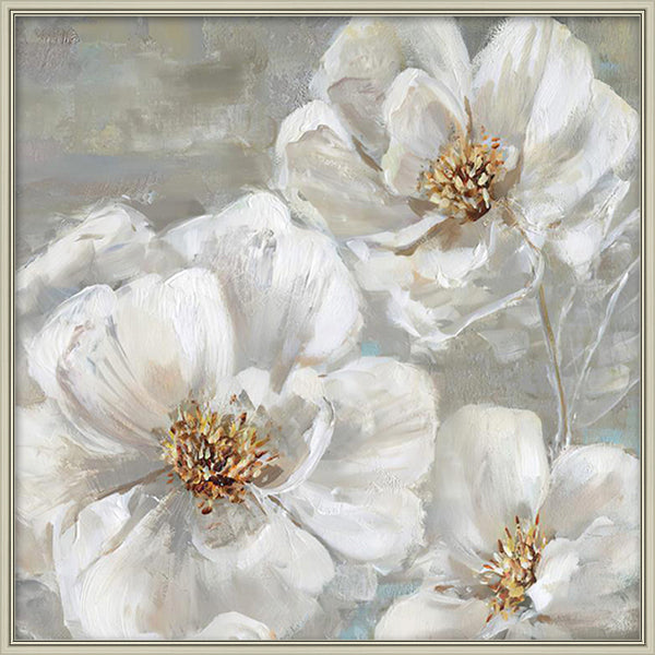 Silver peony Wall art ARJA1213A - 80*80cm