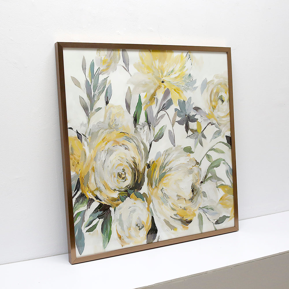 Golden peony Wall art ARJA1214A - 80*80cm