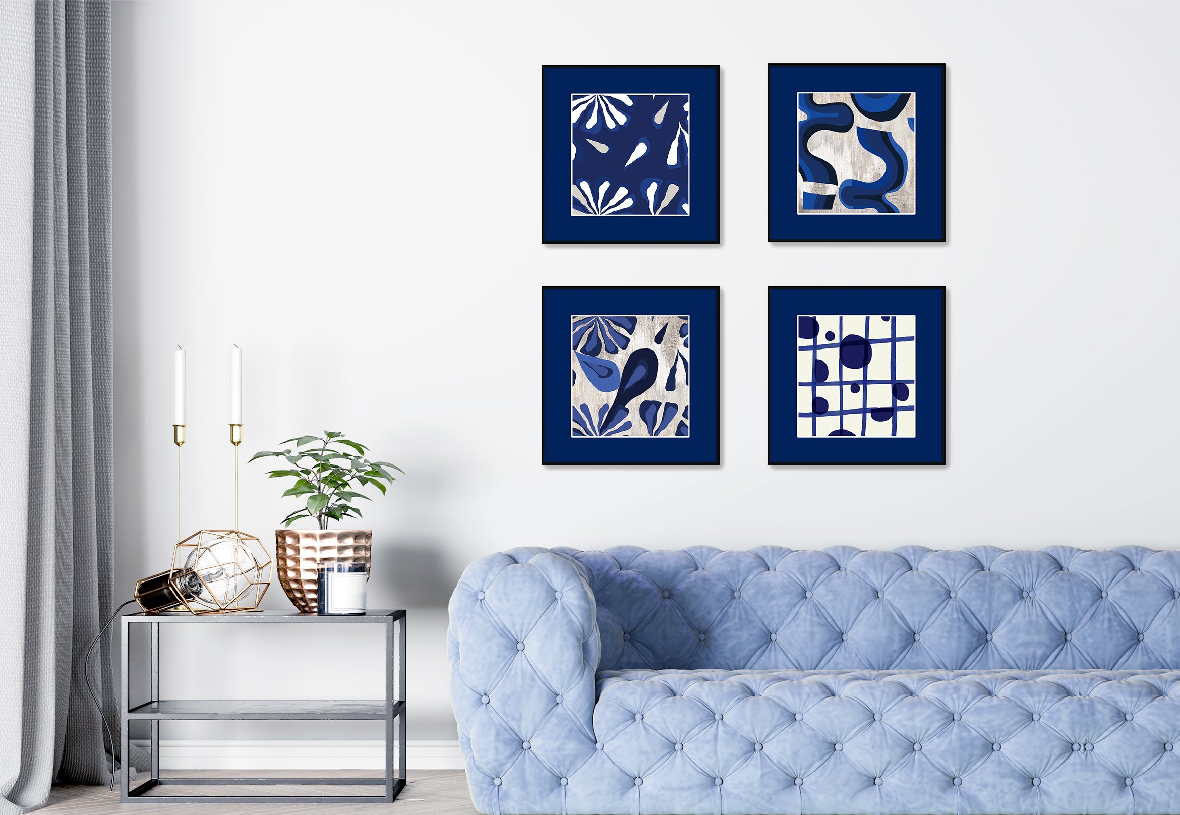 Abstract pattern II Wall art ASBA2009B - 60*60cm