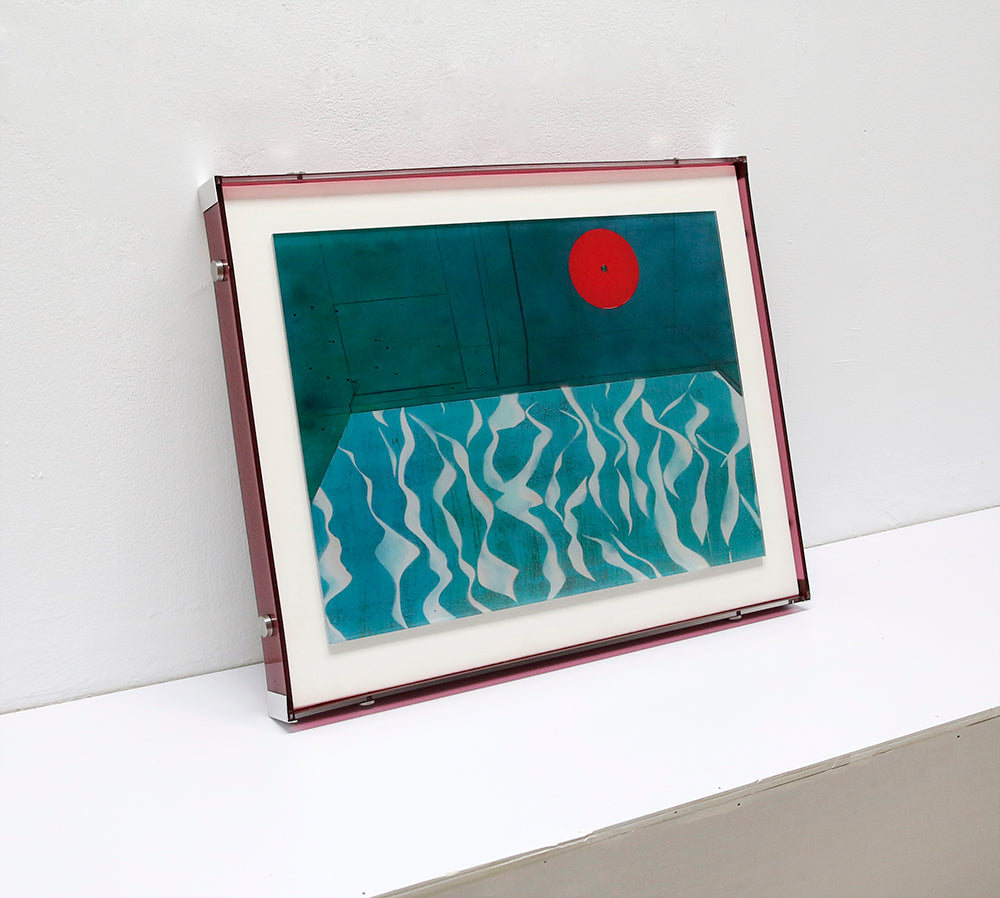 Red sun Abstract art Wall art ASBA4029A - 40*50cm