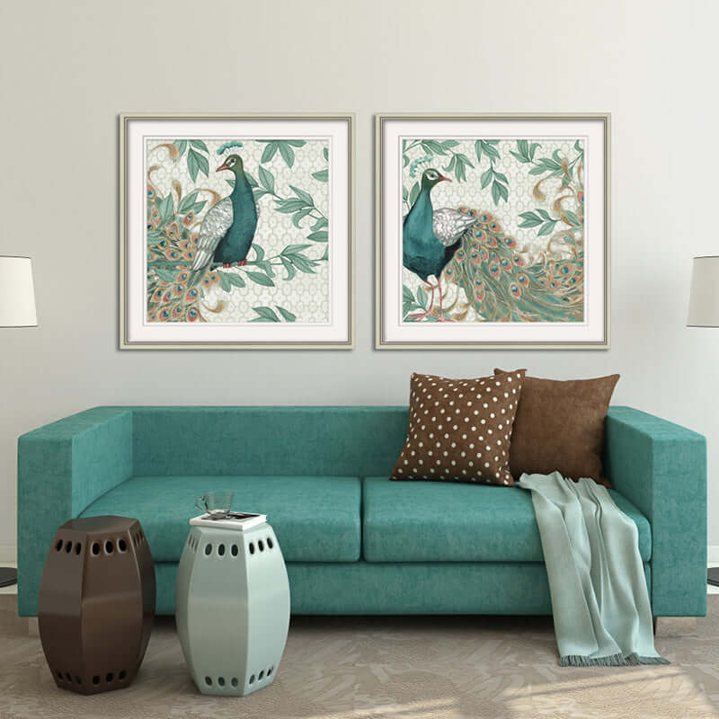 Green Peafowl I Wall Arts ASDB2002A - 60*60cm