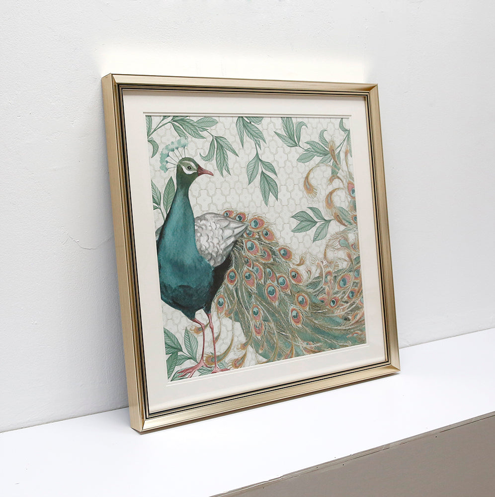 Green Peafowl I Wall Arts ASDB2002A - 60*60cm