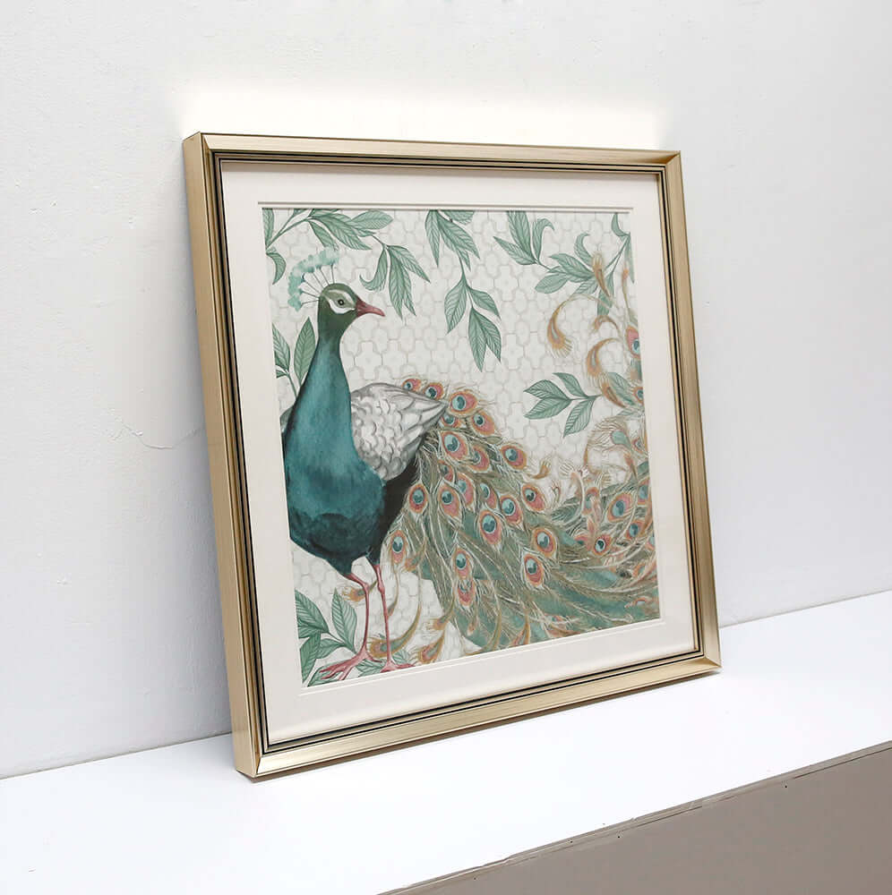 Green Peafowl I Wall Arts ASDB2002A - 60*60cm