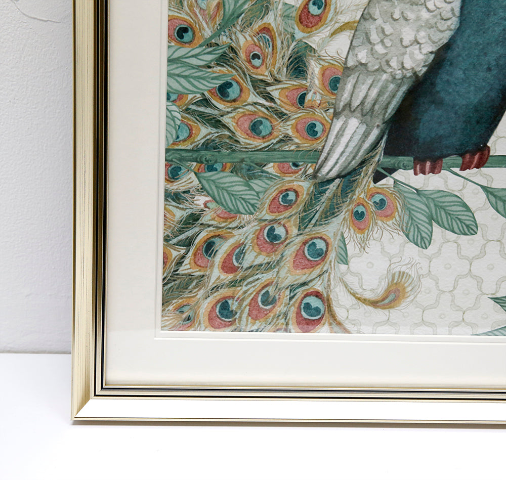 Green Peafowl II Wall Arts ASDB2002B - 60*60cm