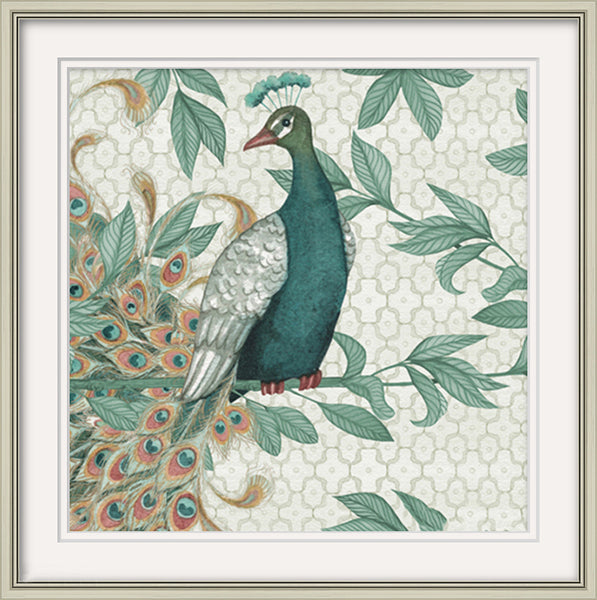 Green Peafowl II Wall Arts ASDB2002B - 60*60cm