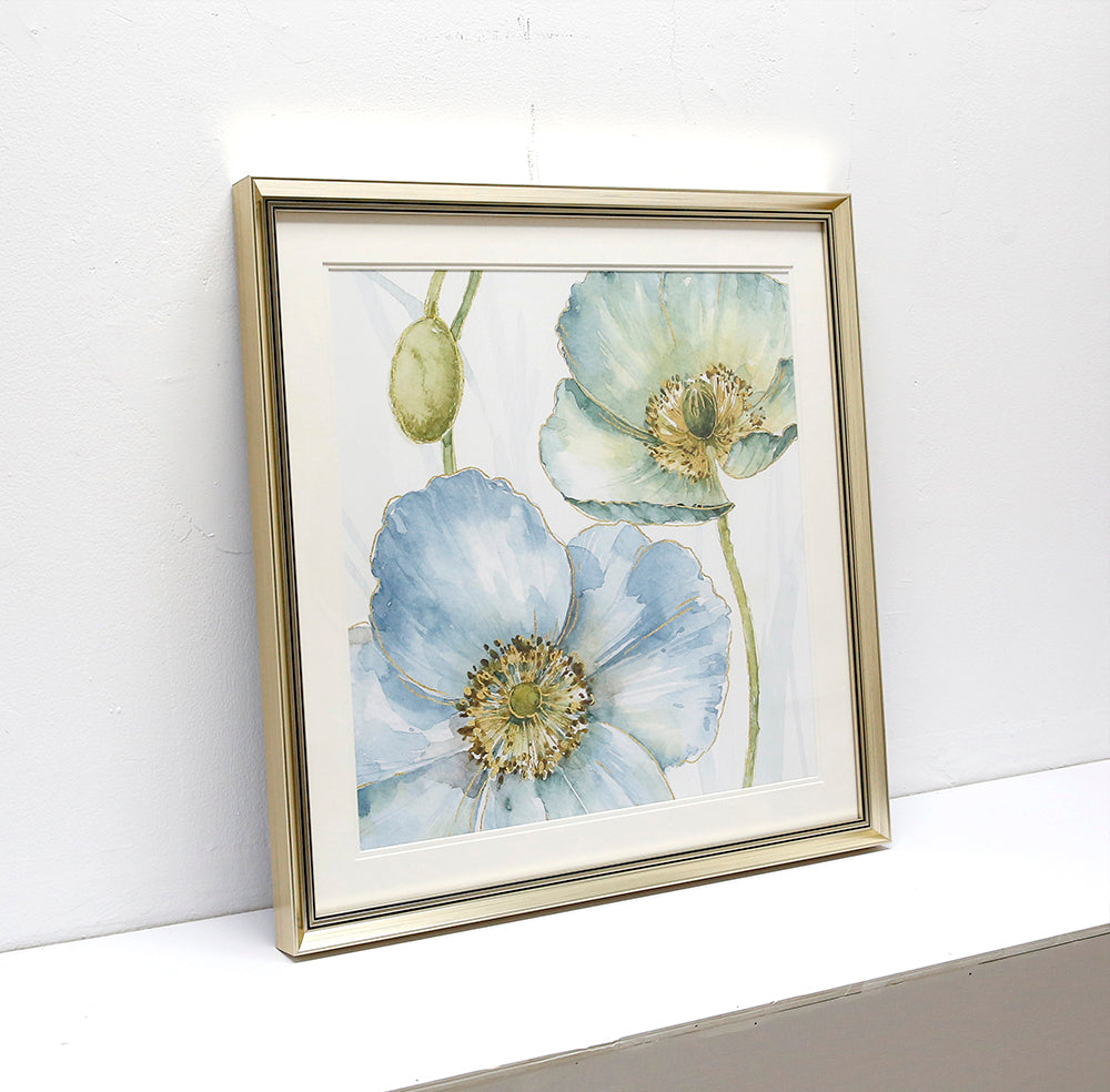 Blue flowers IV Wall art ASJA1191A - 60*60cm