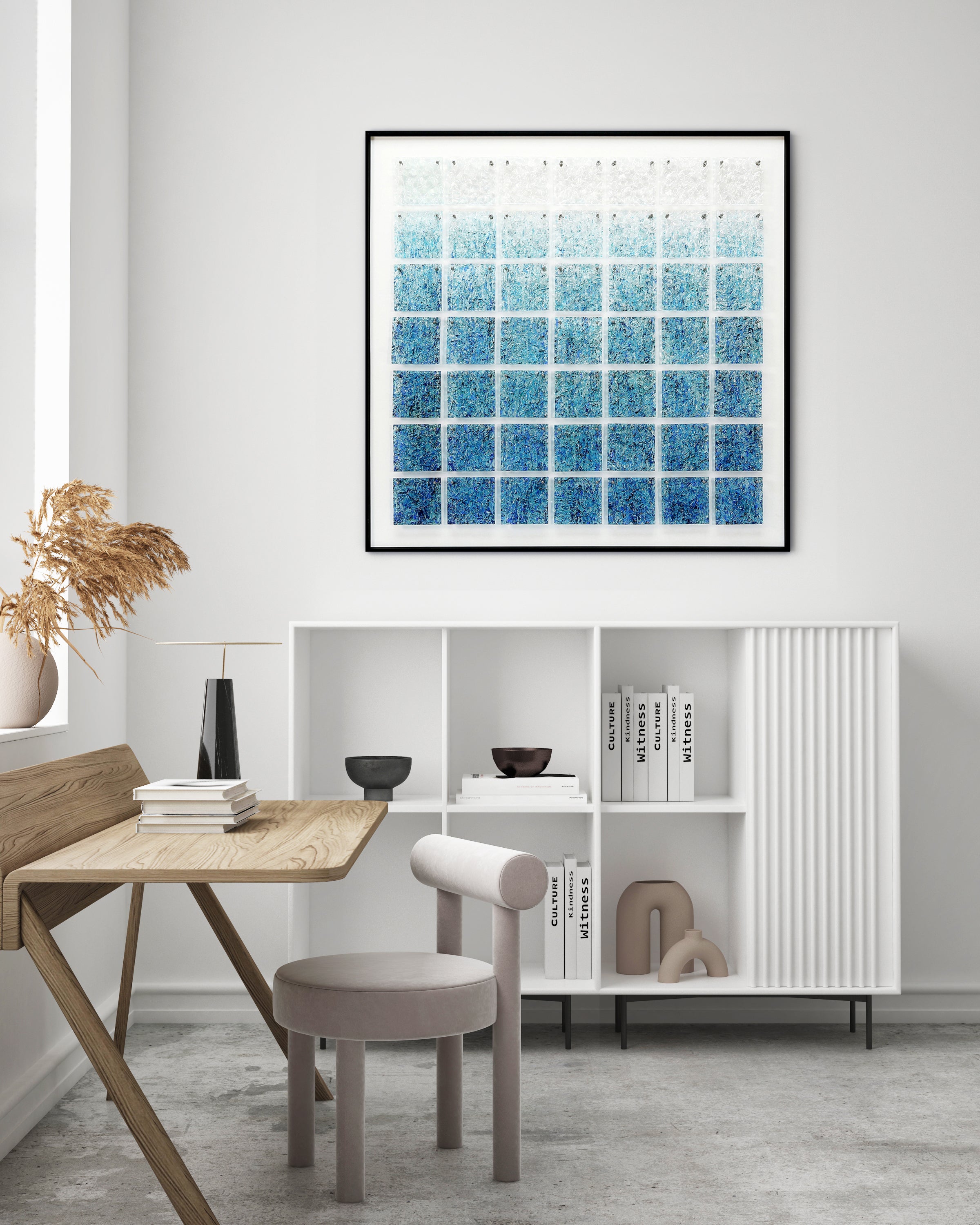 The Blue of the ocean Wall art 3D art Installation art BCFA1001A - 80*80cm