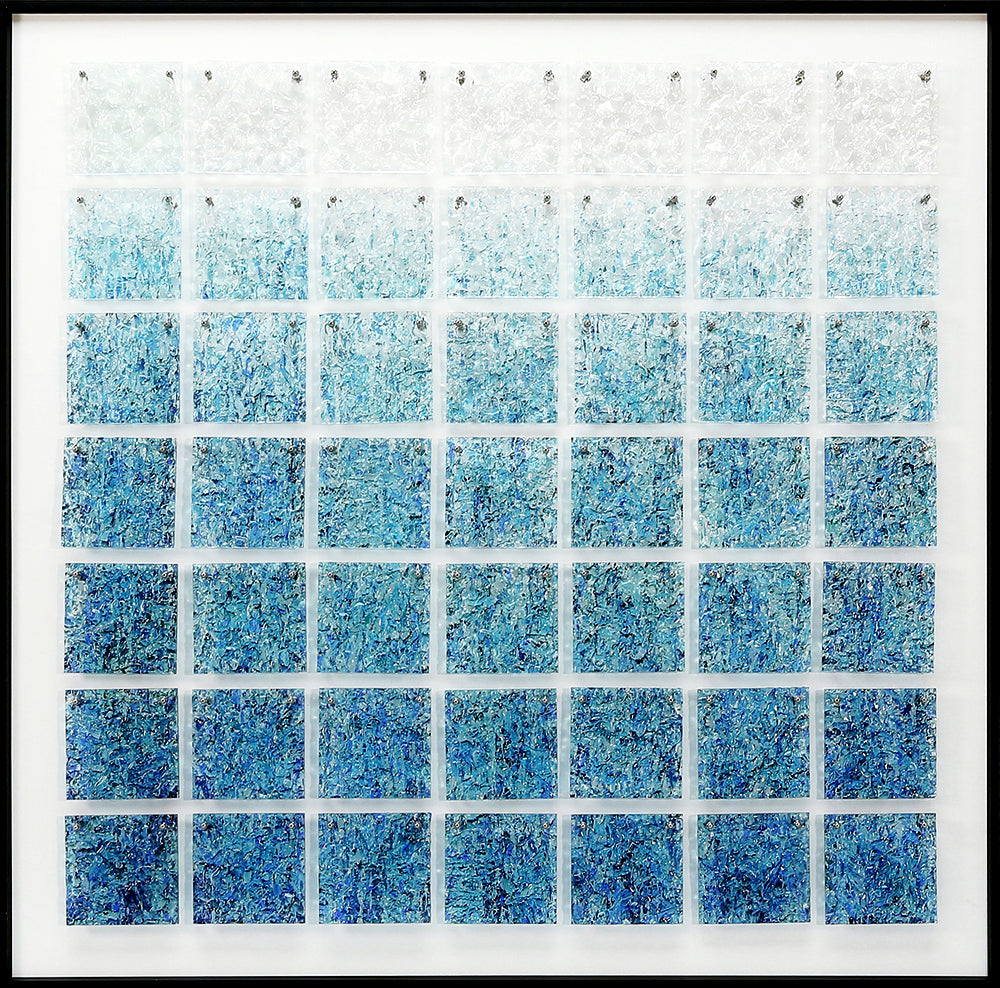 The Blue of the ocean Wall art 3D art Installation art BCFA1001A - 80*80cm
