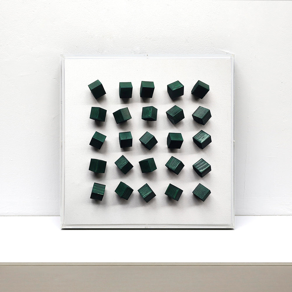 Wooden blocks III wall art 3D art BDOC0001B - 45*45cm