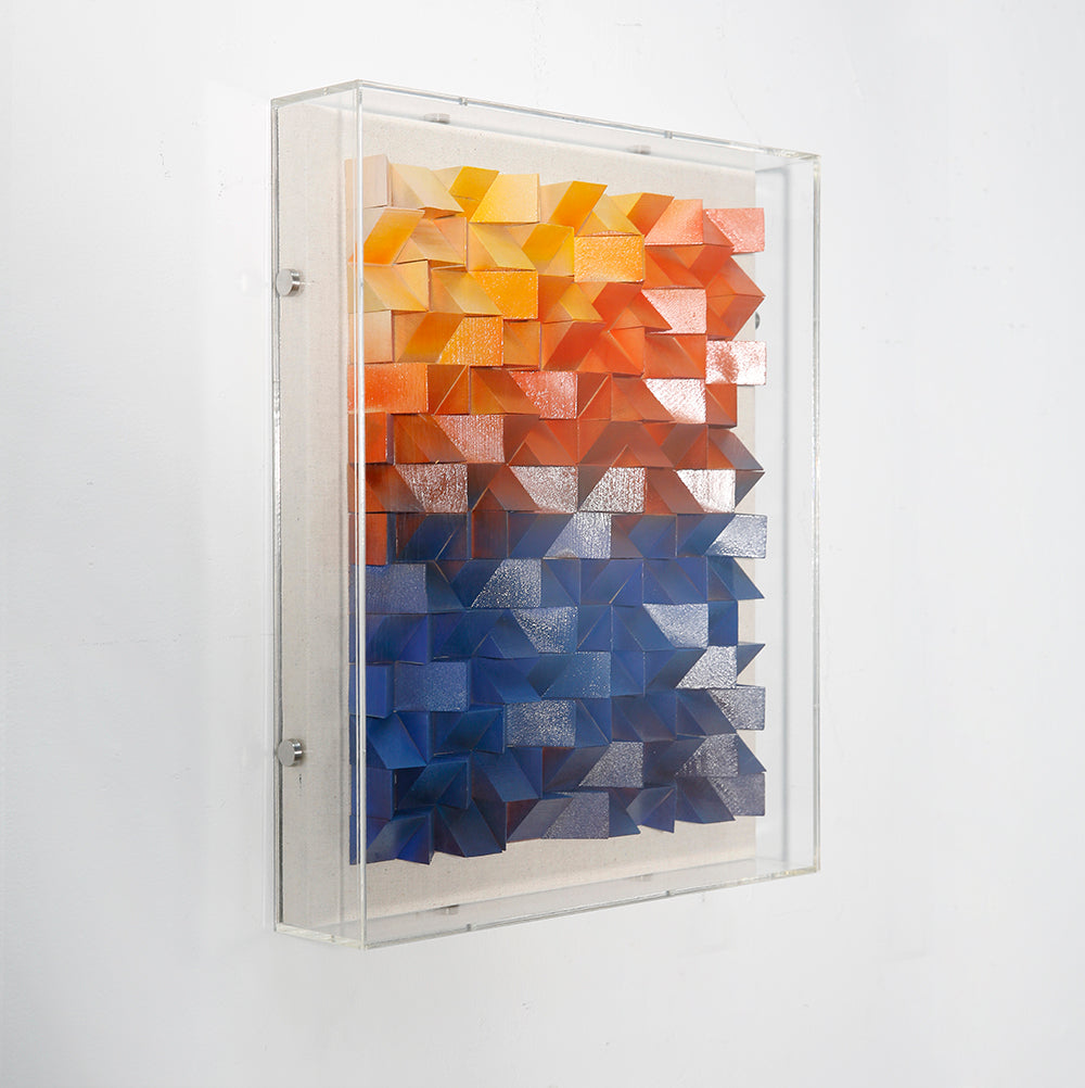 Wooden blocks I wall art 3D art BDOC1002B - 40*50cm