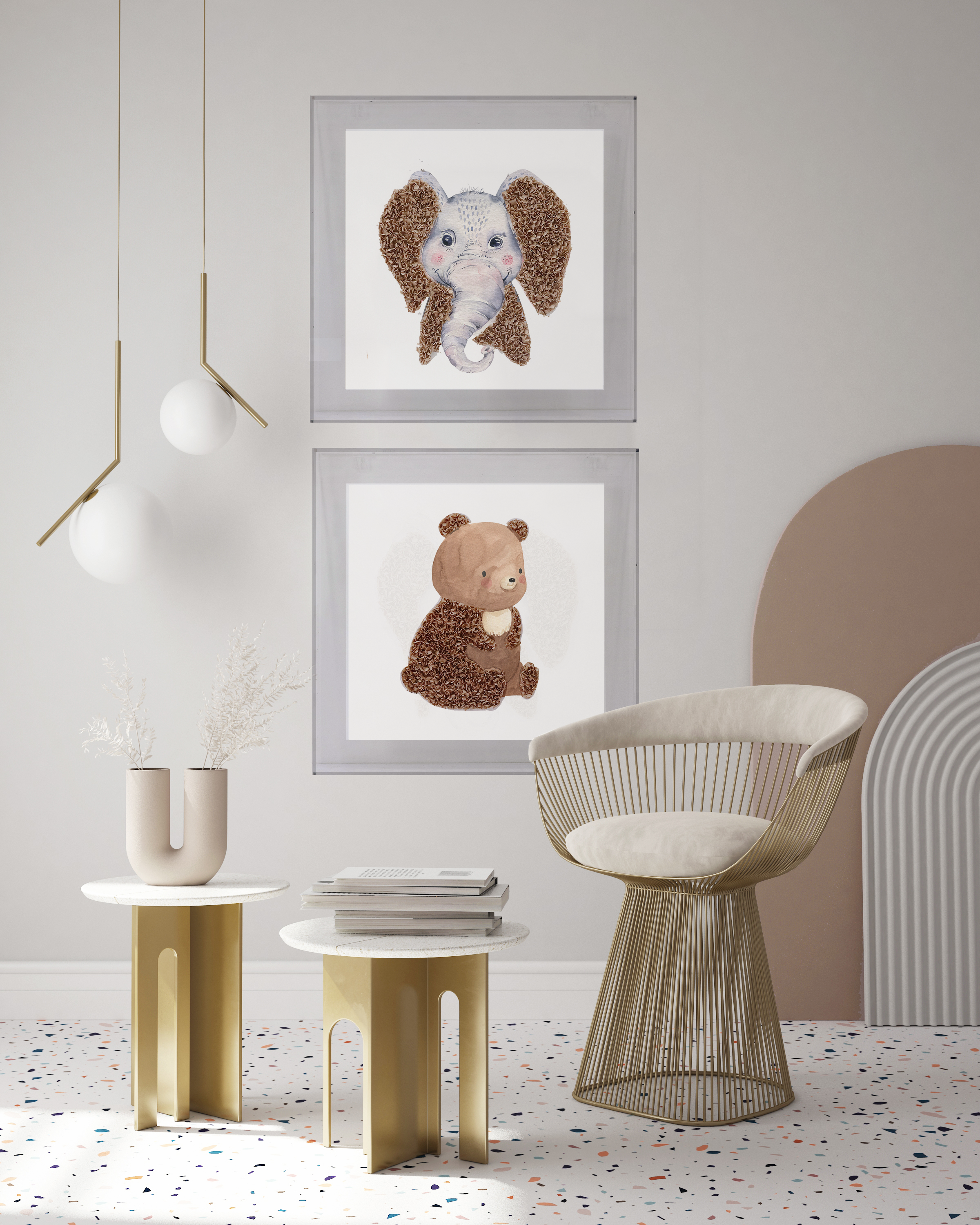 Baby Bear 3D Wall Art CHOA2004B - 50*50cm