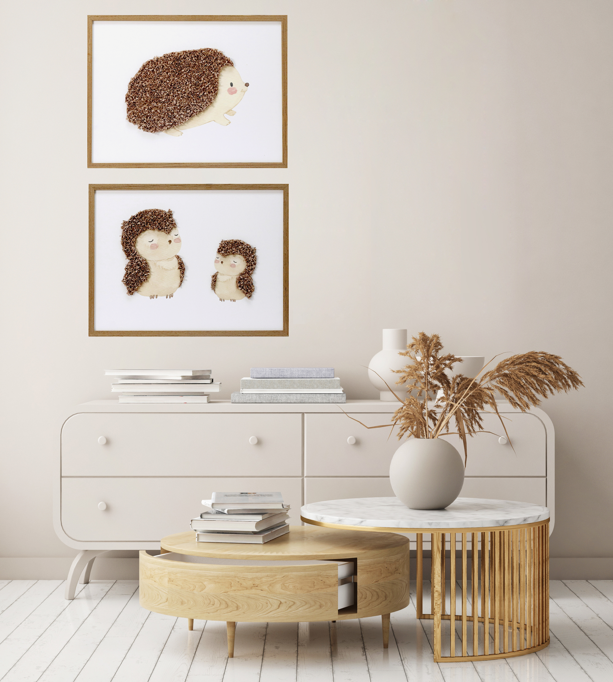 Baby Hedgehog 3D Wall Art CHOA2005A - 60*45cm