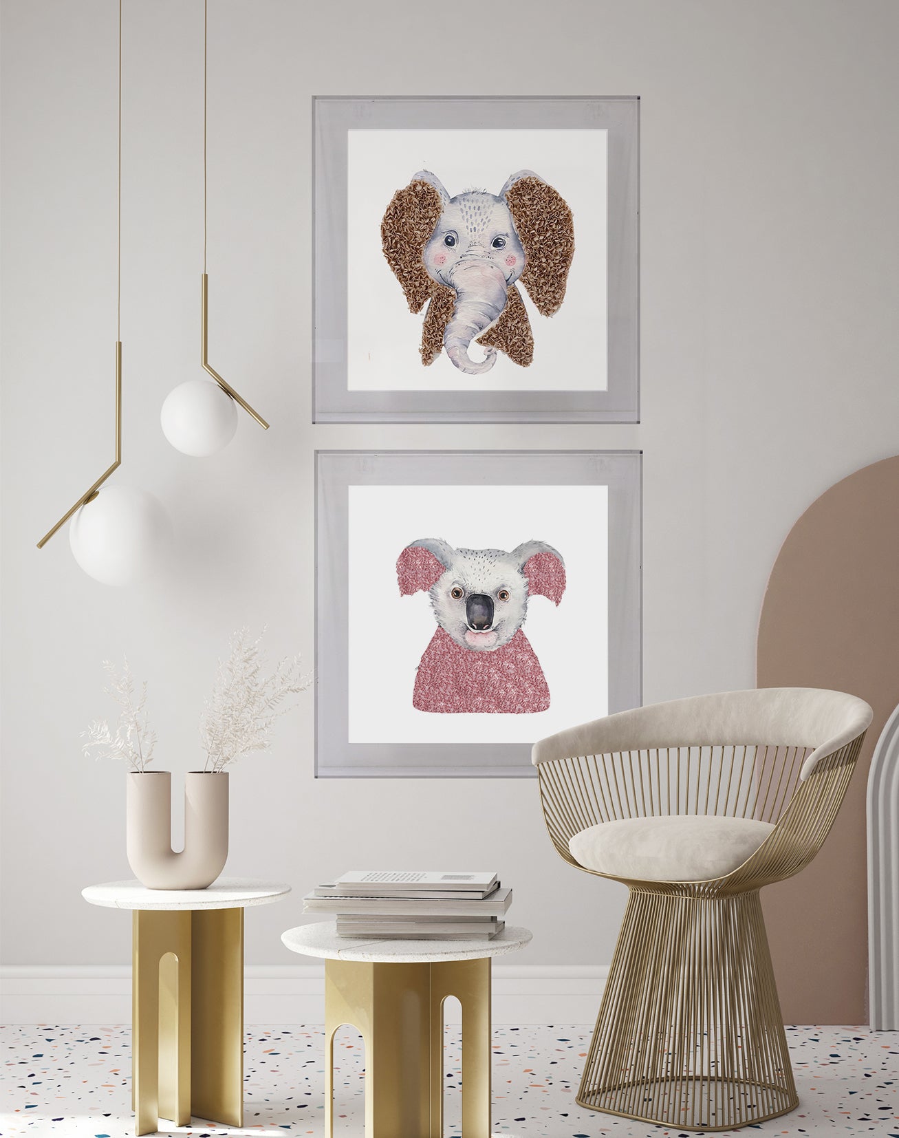 Elephant 3D Wall Art CHOA2004A - 50*50cm