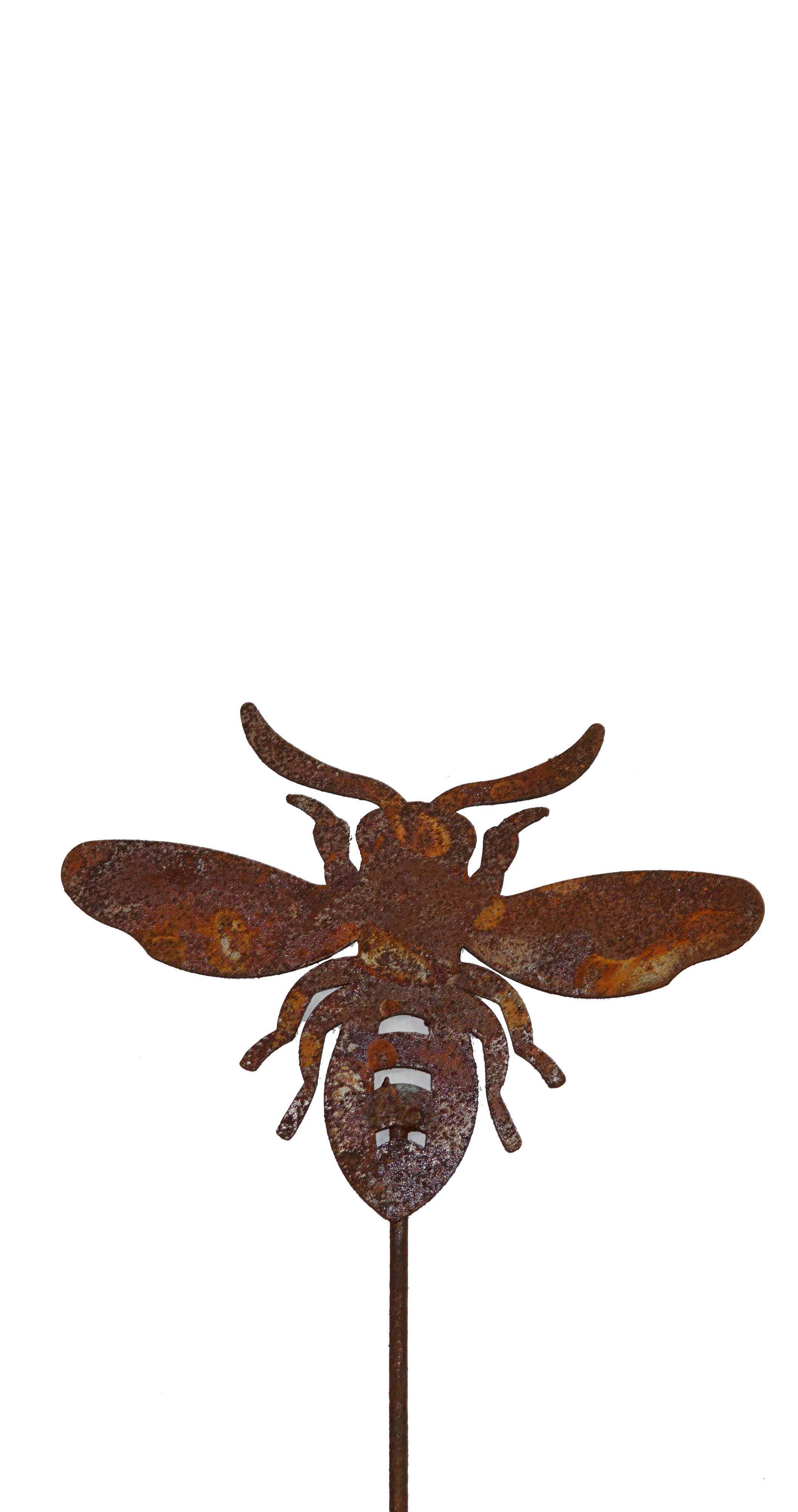 W4132 Bee stake - rusted garden stakes