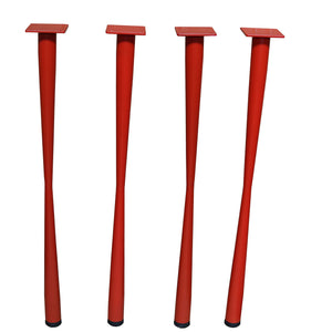 G800726-C-710mm Straight Dining Table Legs 710mm H, 3 Colors - Set/4