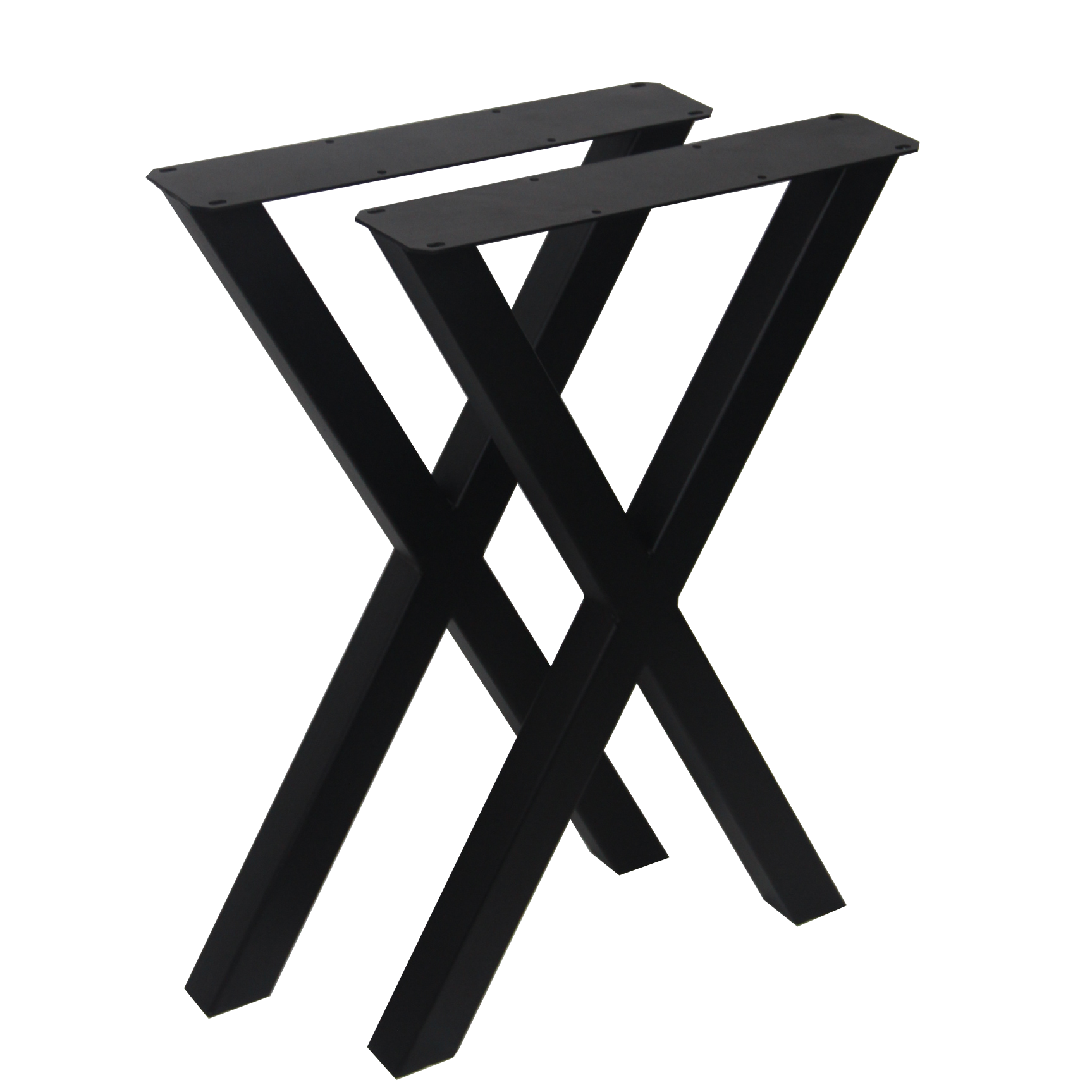 W5037BW Heavy duty Writing desk table X legs, 1 Pair 71cm tall 46cm wide