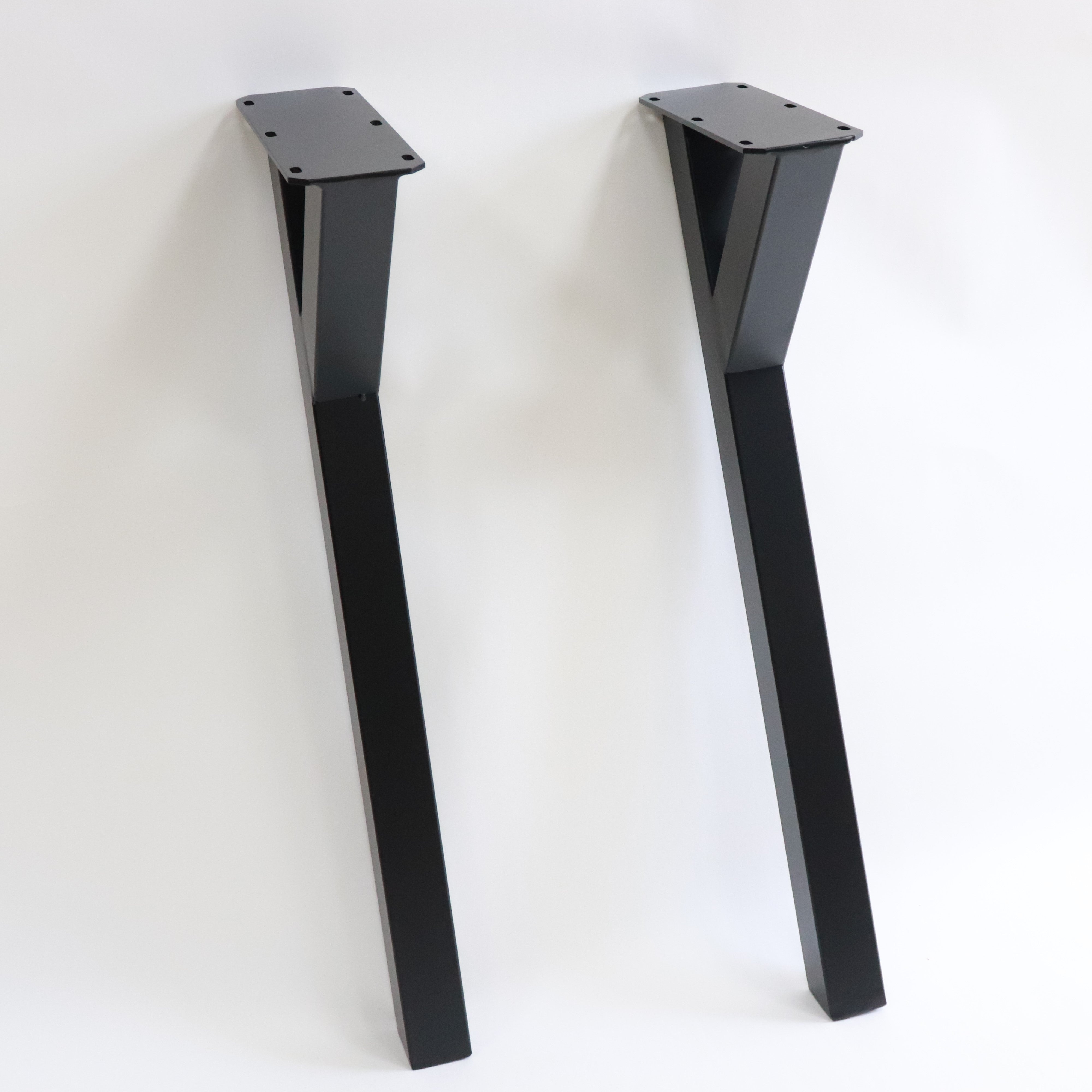 G800591 Y-shape Dining Table Legs 71cm H, Black Powder Coated, Set/4