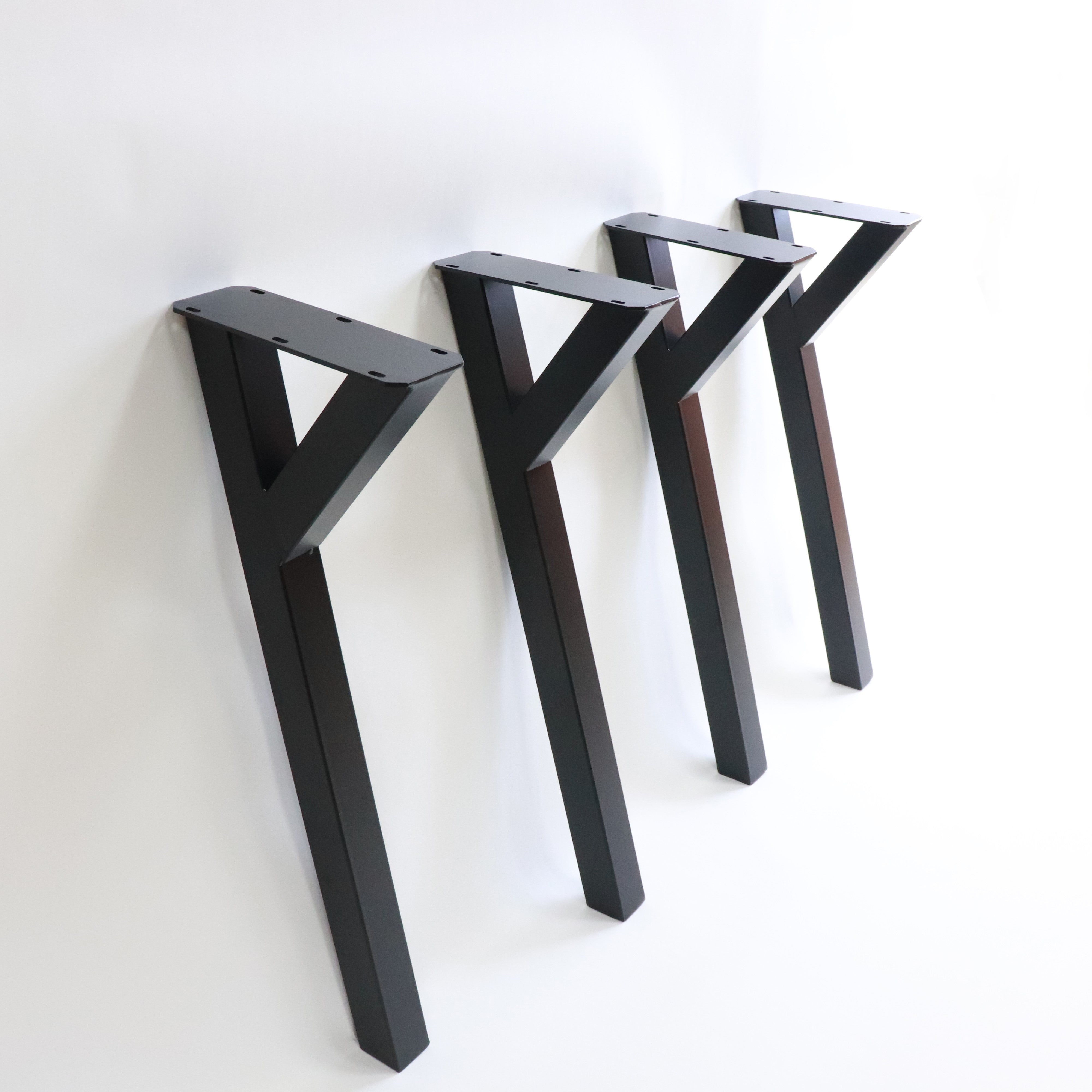G800591 Y-shape Dining Table Legs 71cm H, Black Powder Coated, Set/4