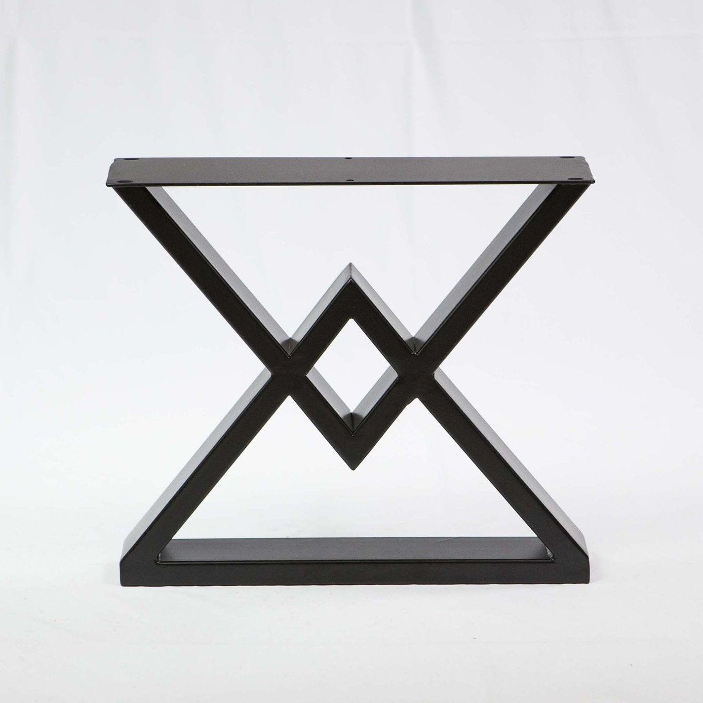 SS620 Diamond shape Coffee Table Legs 1 Pair 46cm X 41cm