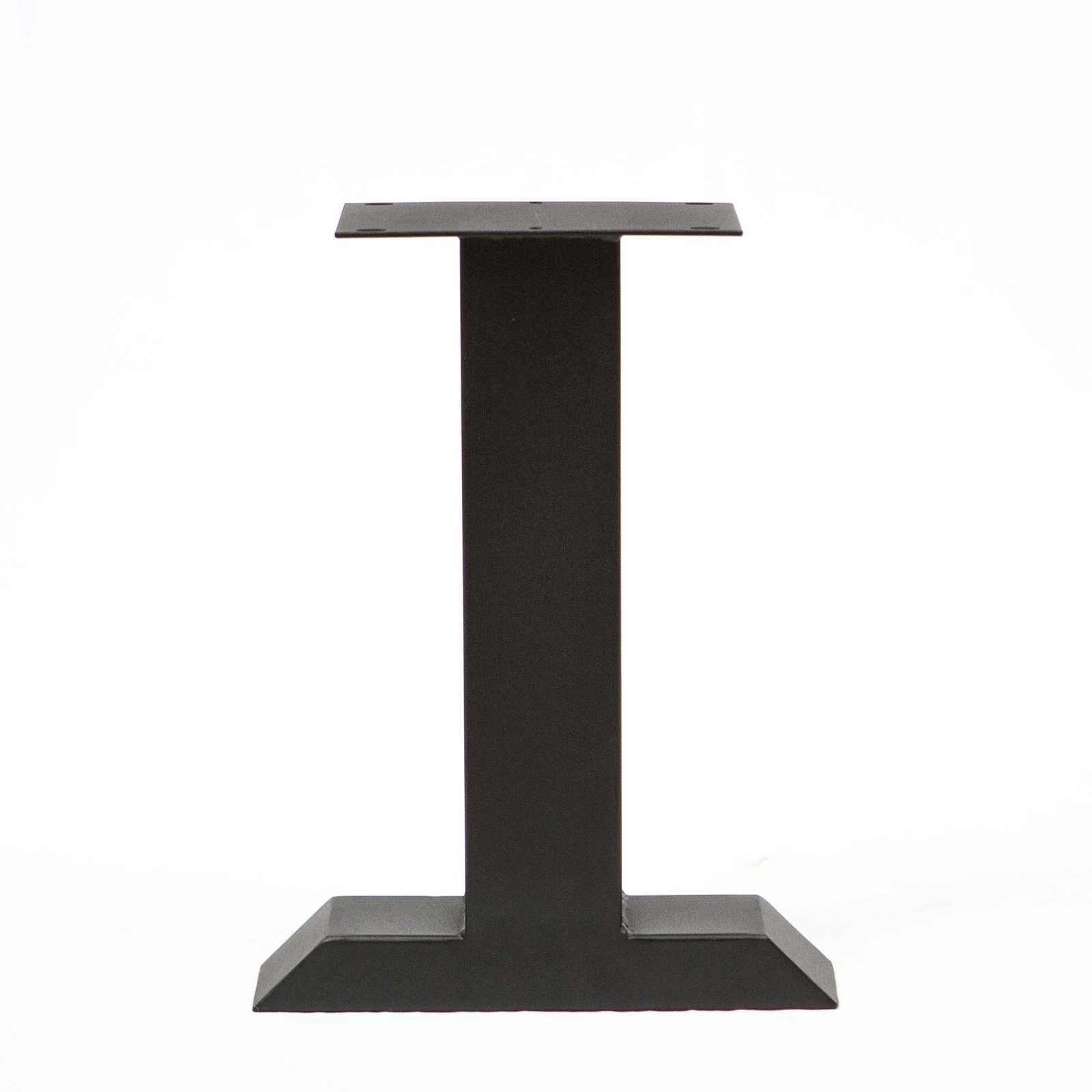 SS800 T-Shaped Bench legs, 1 Pair, Black Powder Coated, 41cm x 20cm