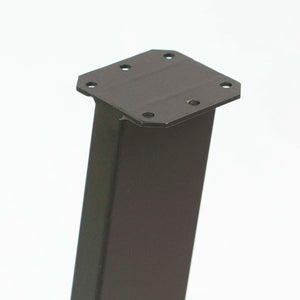 SS900 Angled Coffee Table Legs 400mm H, Black Powder Coated, Set/4