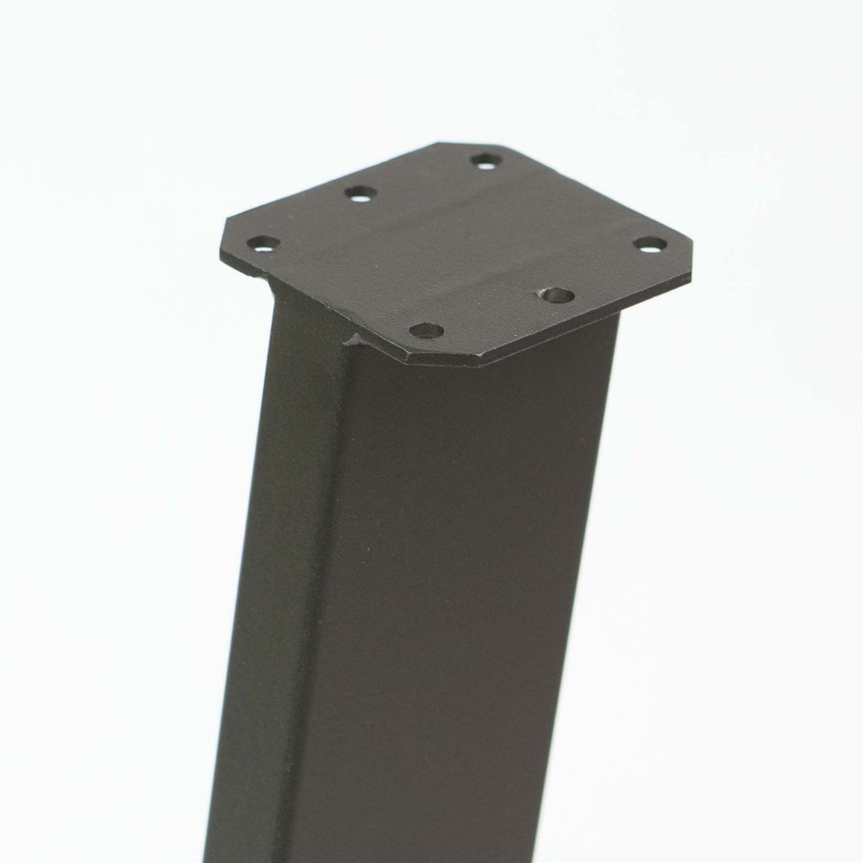 SS950 Angled Short Legs 20cm H, Black Powder Coated, Set/4