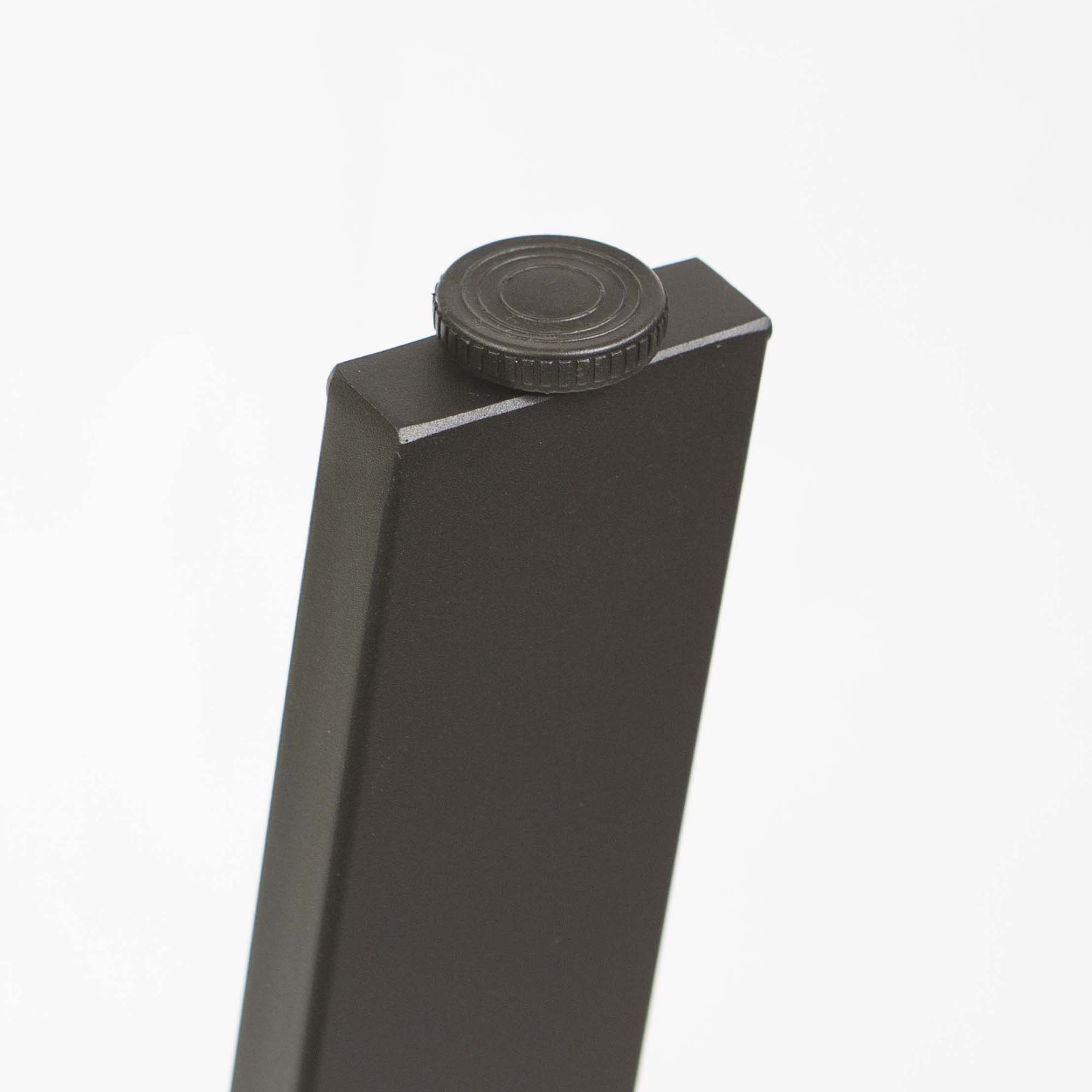 SS950 Angled Short Legs 20cm H, Black Powder Coated, Set/4