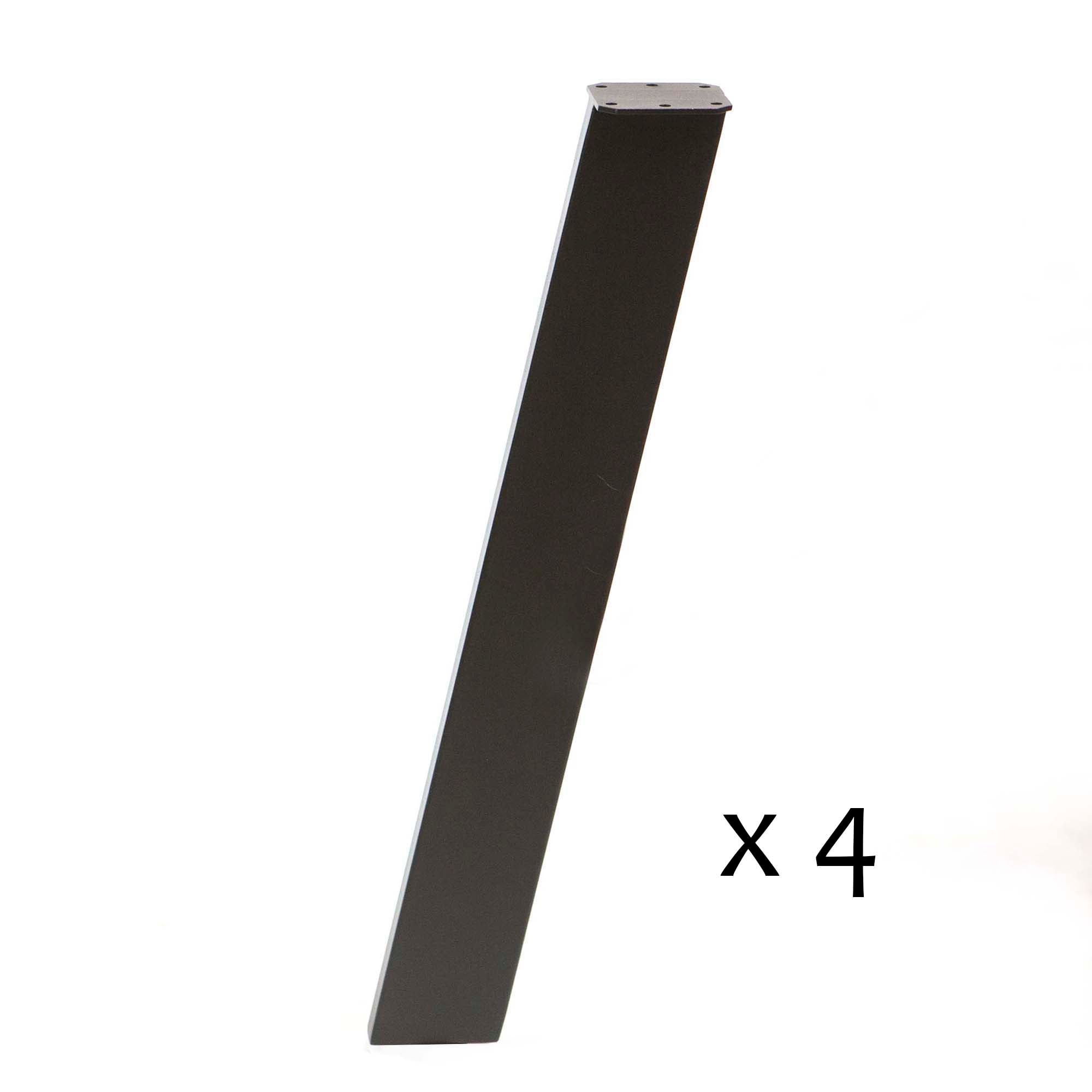 SS960 Angled End Table Legs 56cm H, Black Powder Coated, Set/4