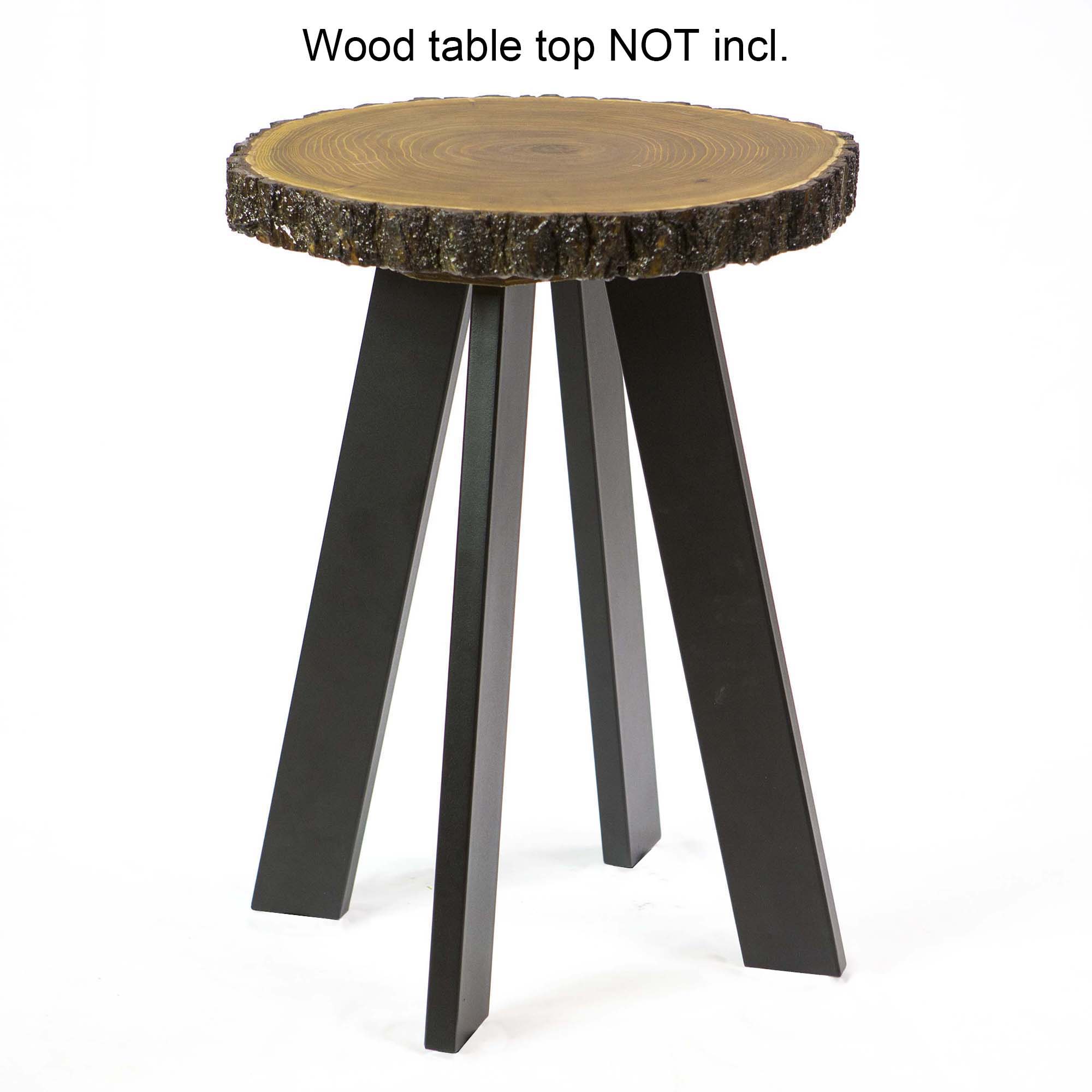 SS960 Angled End Table Legs 56cm H, Black Powder Coated, Set/4