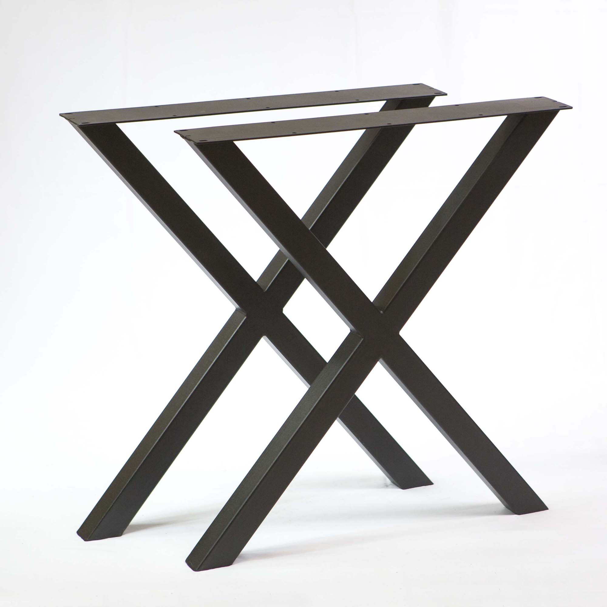 W5037A Heavy Duty Dining Table X Legs, 1 Pair (Set of 2 legs) 71cm tall 66cm wide