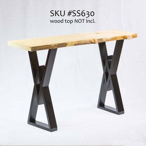SS630 Diamond Console Table Legs 1 Pair 71cm X 31cm