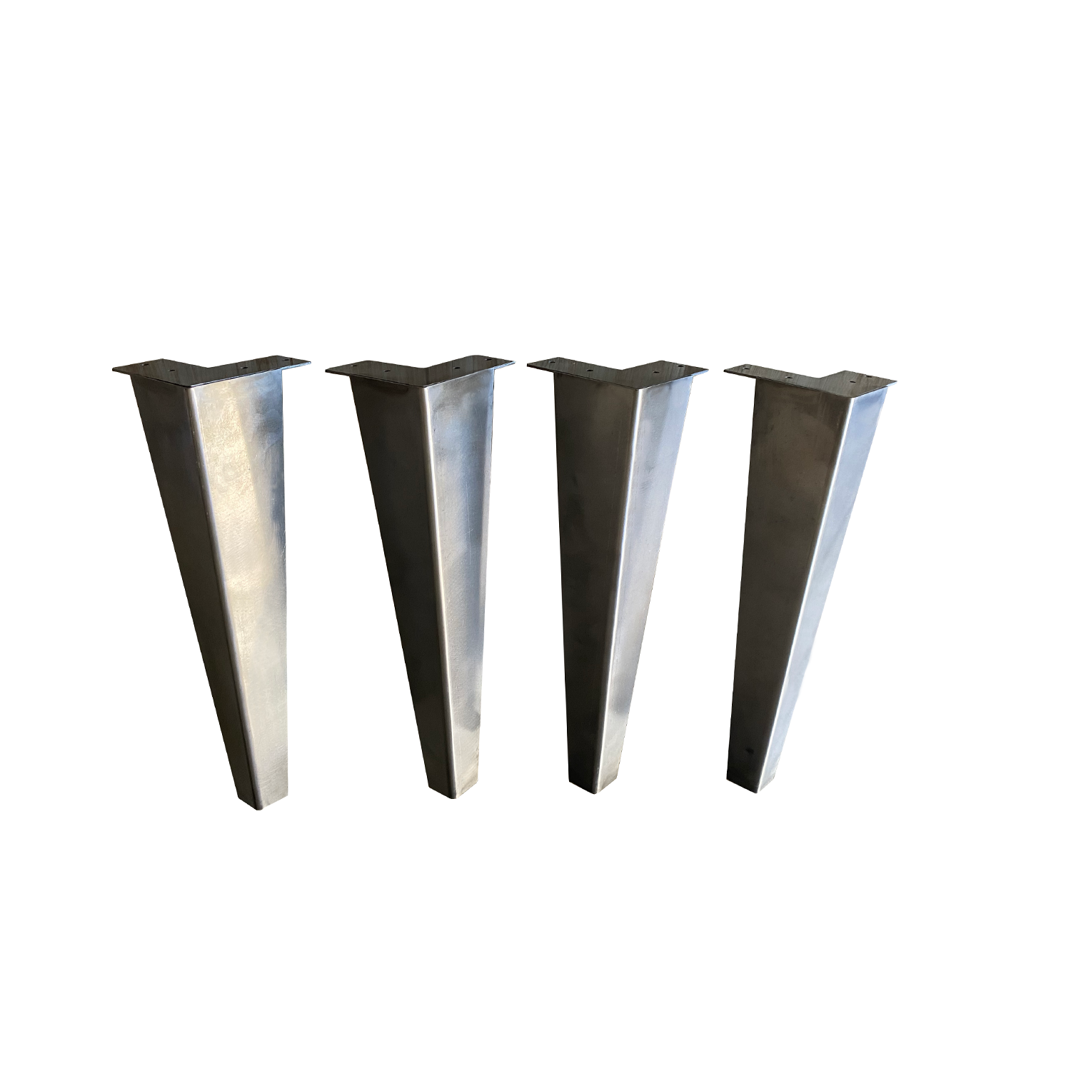 G800412-A-41cm Cone Coffee Table Legs, Black Powder Coated, Set/4