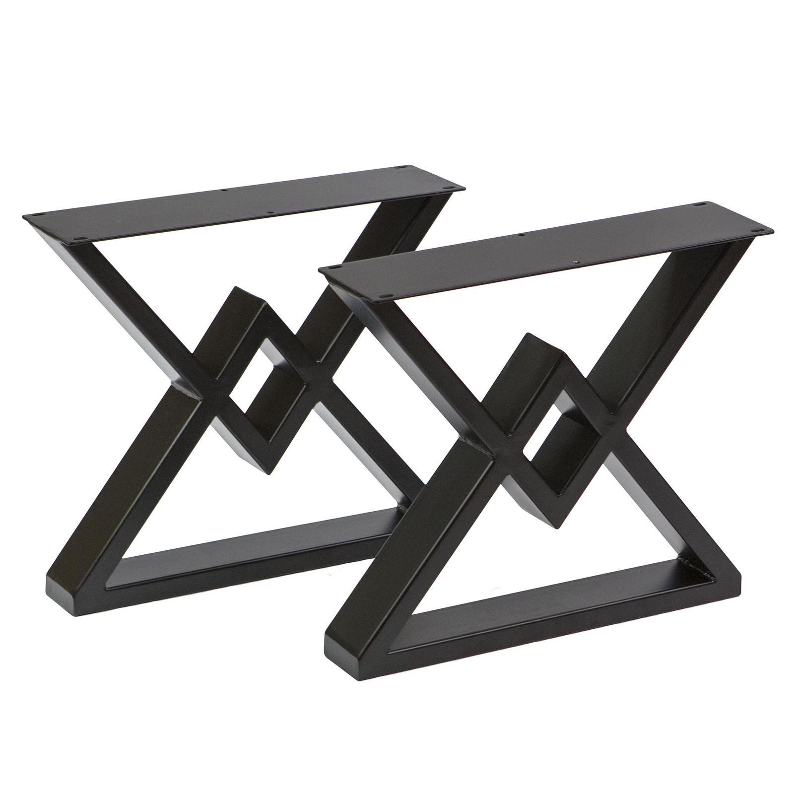 SS620 Diamond shape Coffee Table Legs 1 Pair 46cm X 41cm