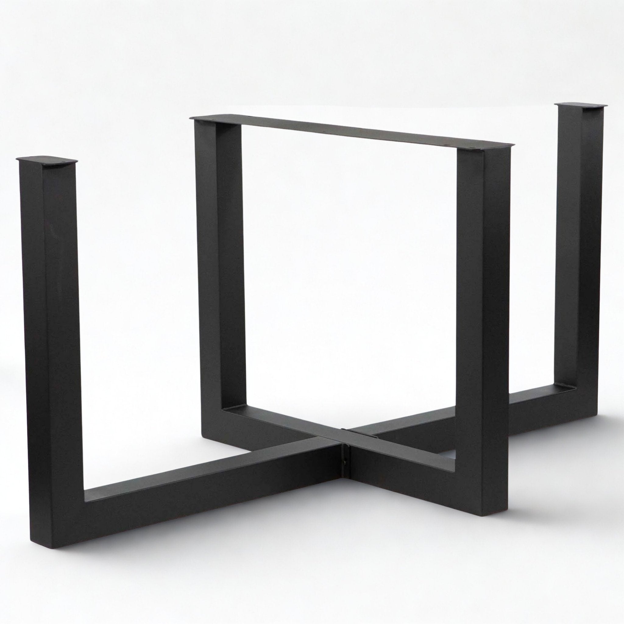 SS1415 - Cross U-Shaped Dining Table Base, Made in 3"x3" Tubing,