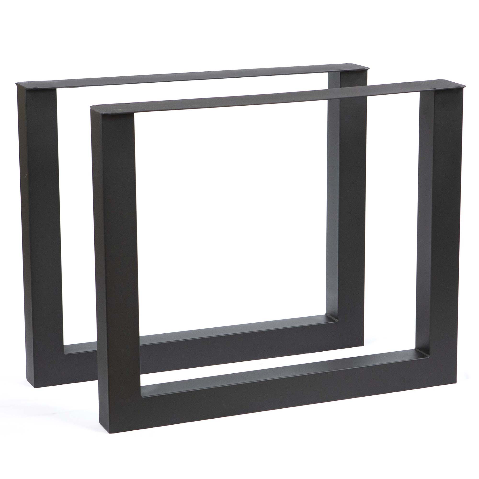 SS020 - Extra Wide U-Shaped Dining Table Legs, Made In 7.62 x 7.62cm Tubing 1 Pair