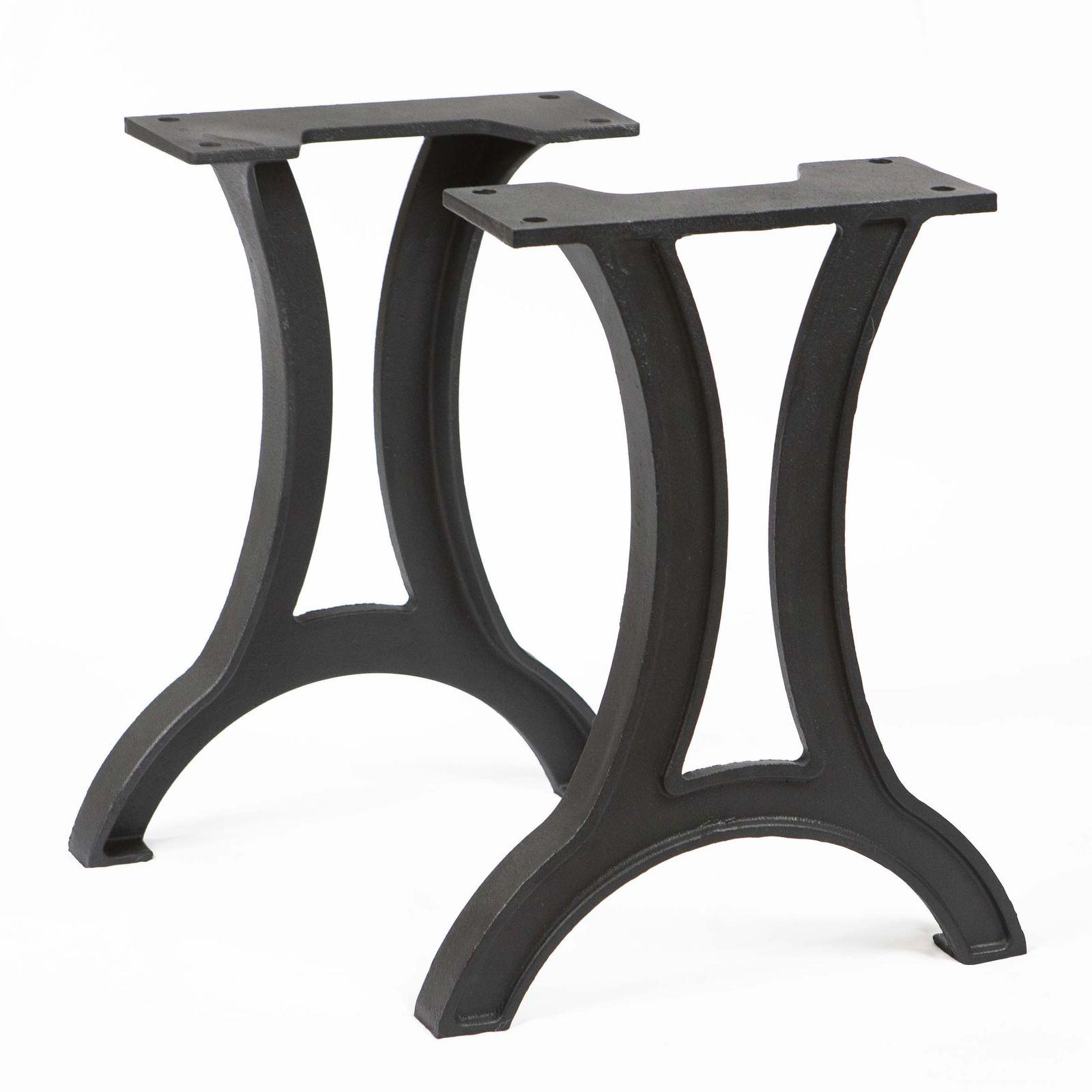 CN700 Cast Iron Bench or Narrow Coffee Table Legs, 1 Pair