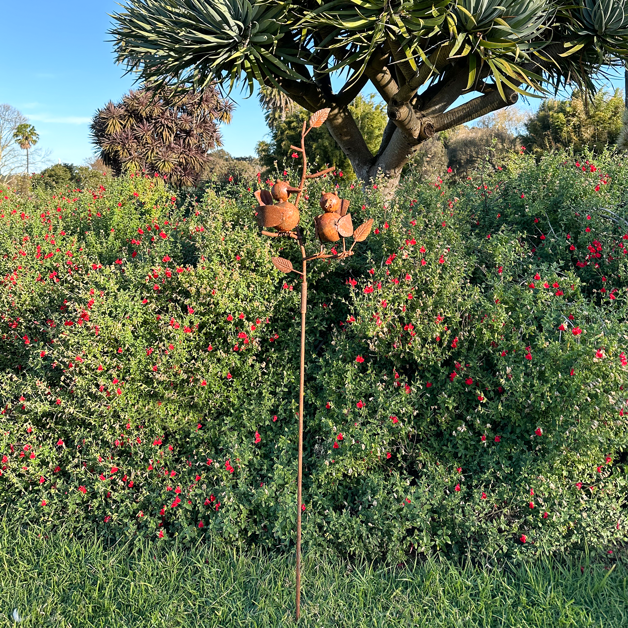 W4053 Long stake with Two birds