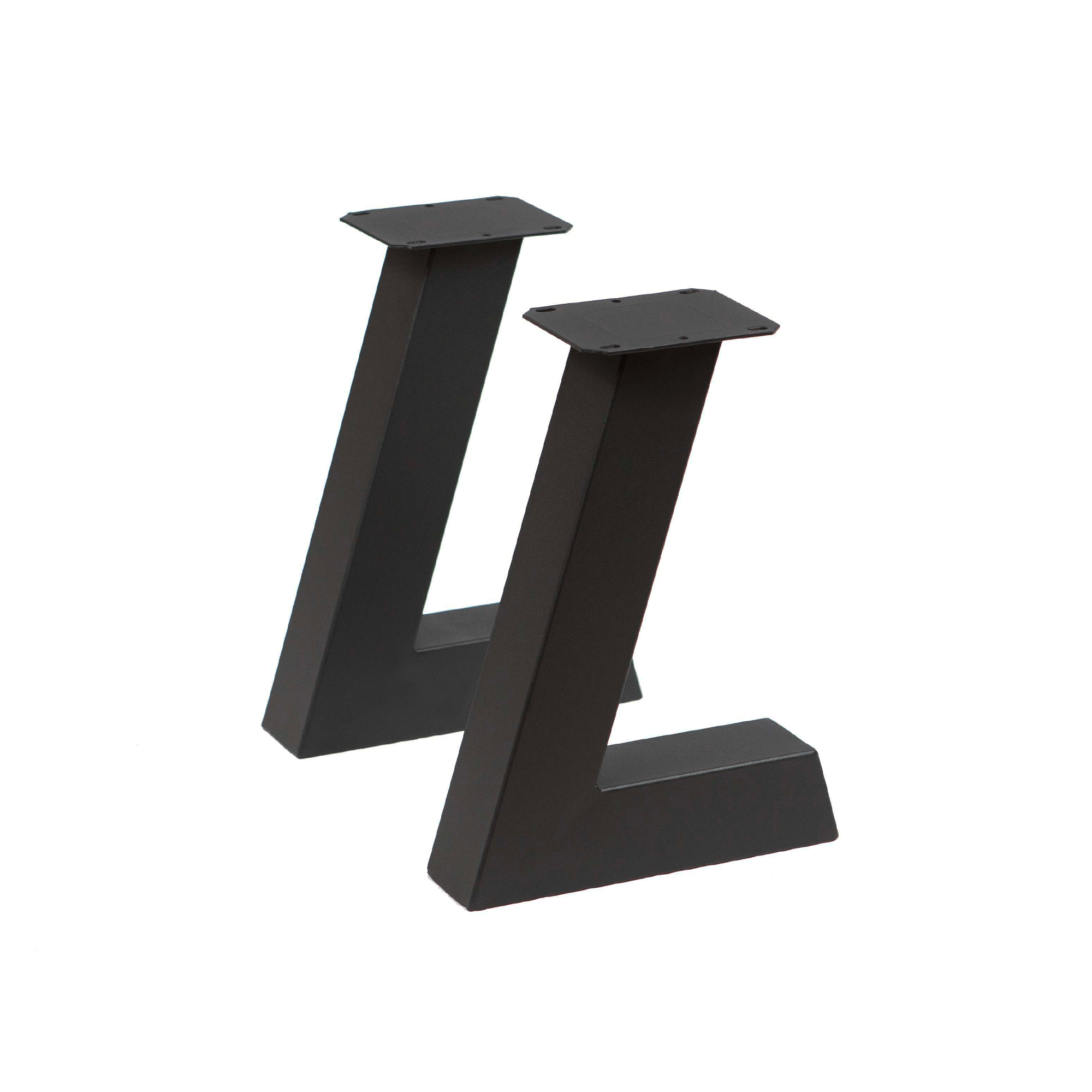 L-Shaped Steel Bench Legs, Industrial Style Steel, SS1800