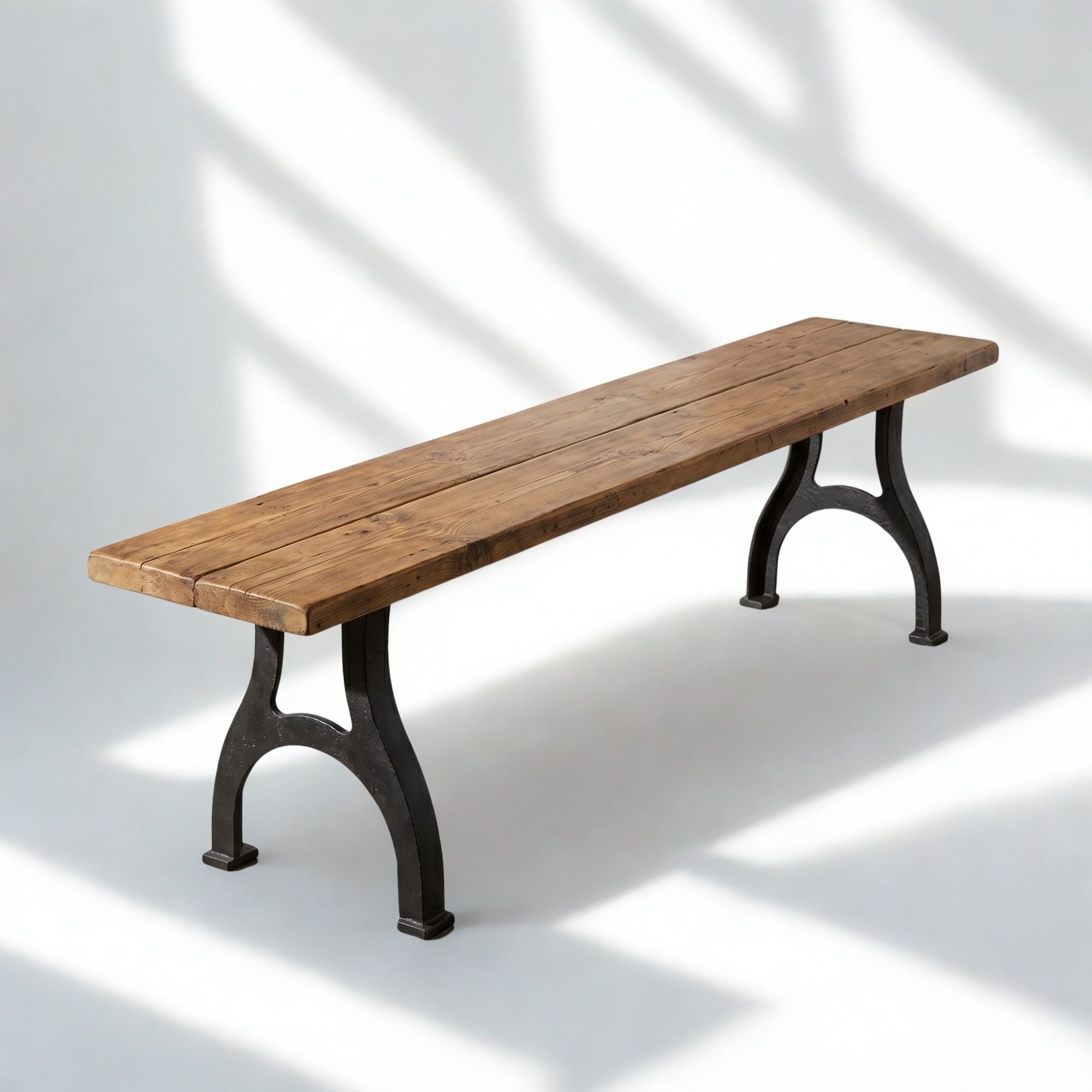 YW-CL-005-420MM, Super Heavy Duty Cast Iron Bench Legs 42cm Tall